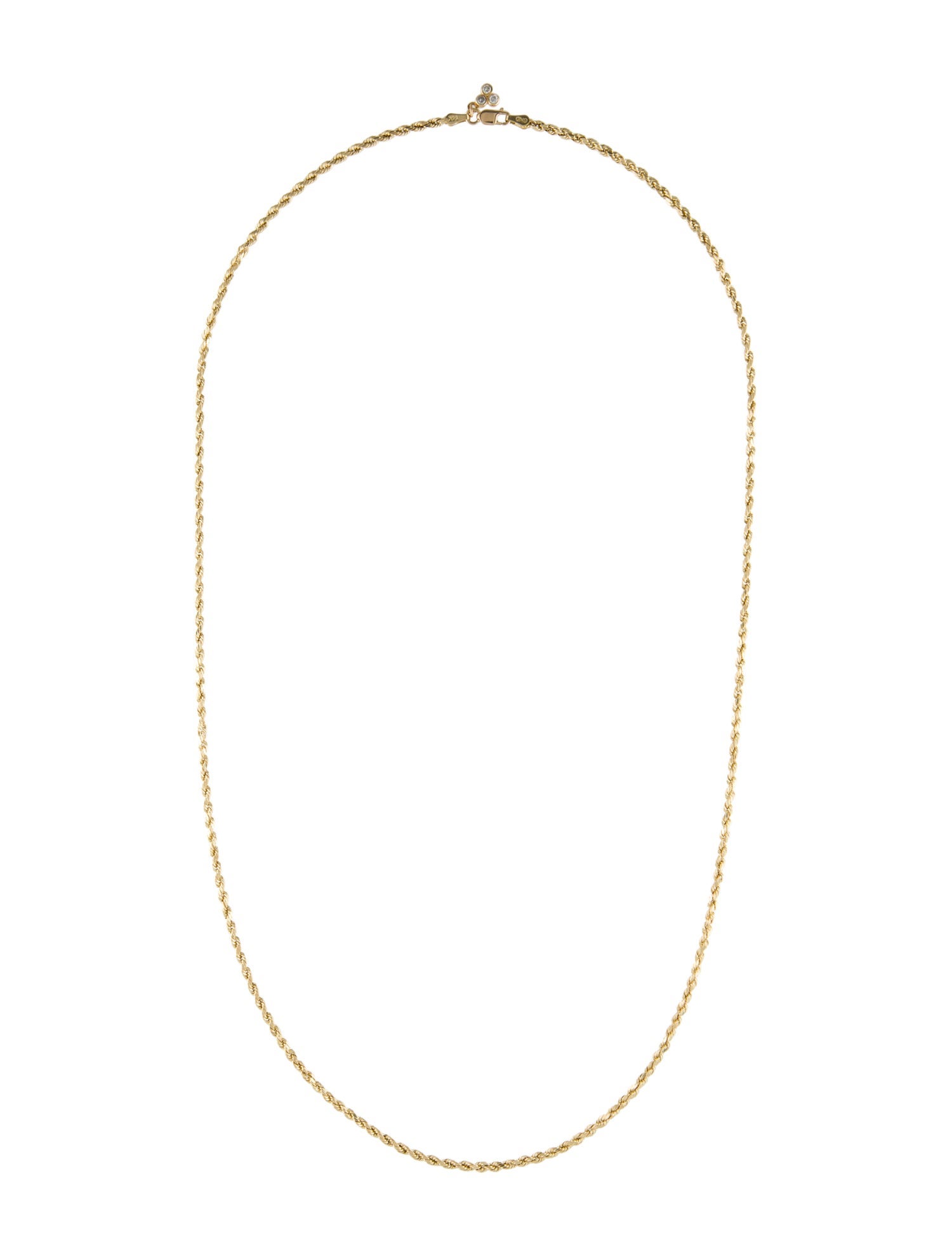 Necklace 14K Diamond Rope Chain