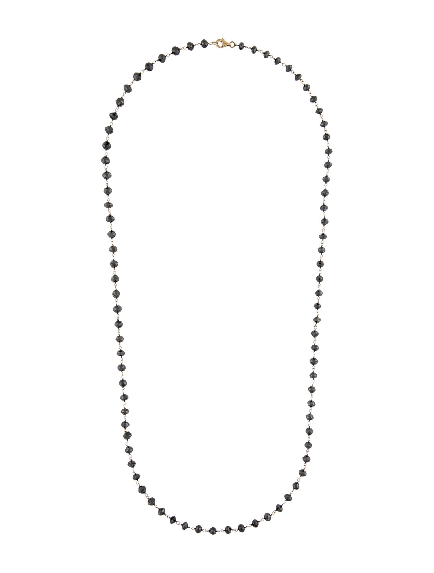 Necklace 18K Black Diamond Station