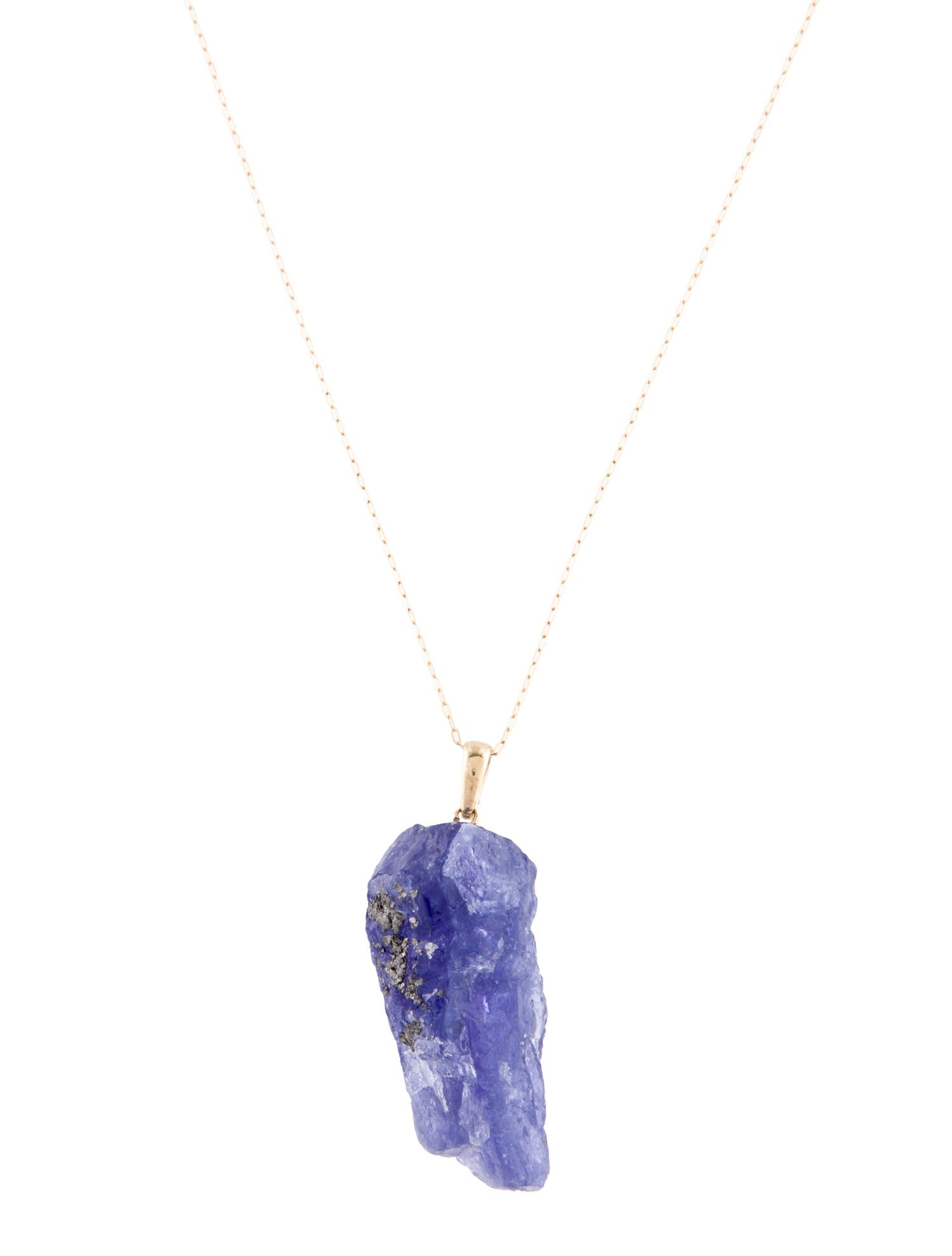 Necklace 14K Tanzanite & Diamond Pendant
