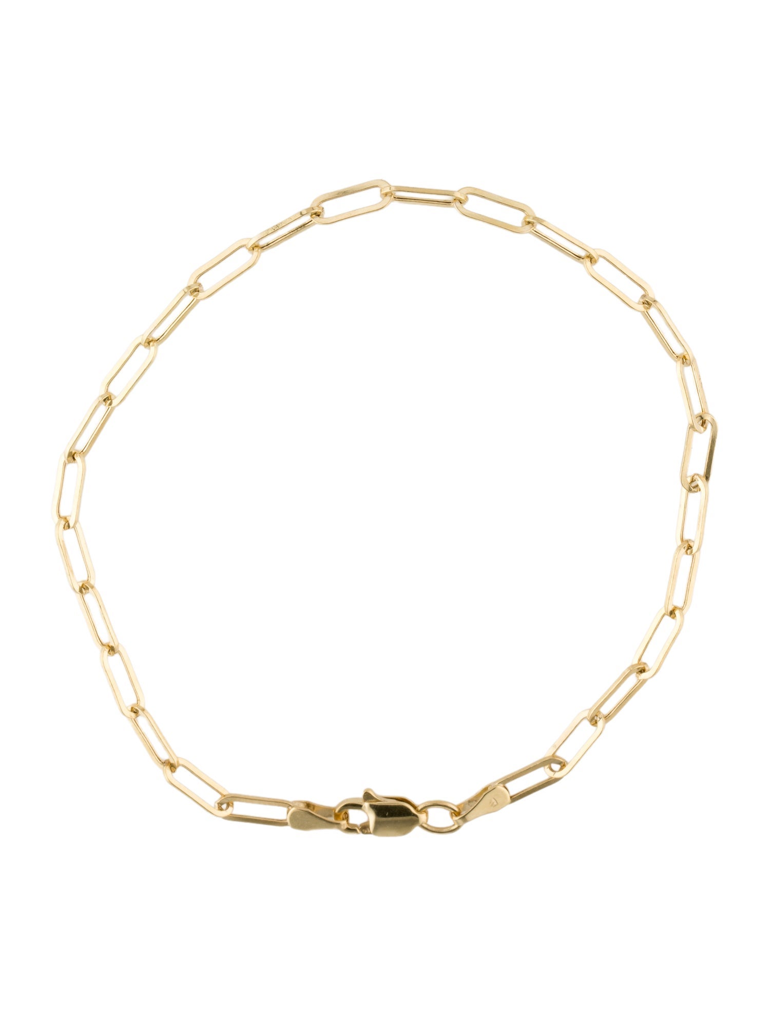 Necklace 14K Paperclip Link Bracelet