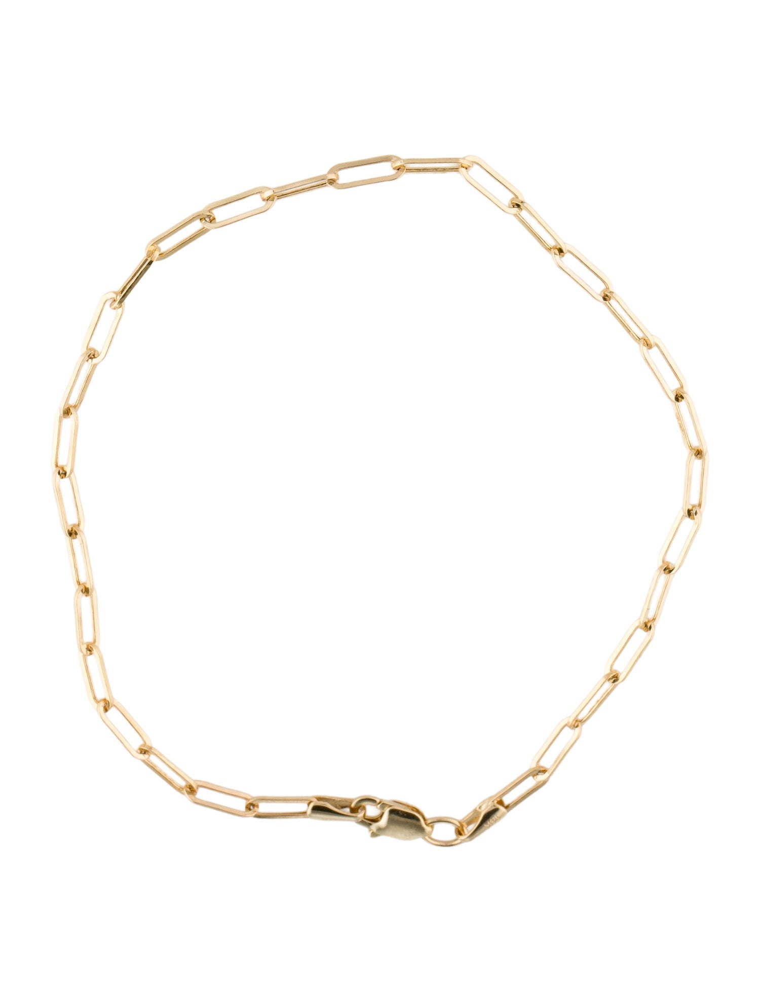 Necklace 14K Paperclip Link Bracelet