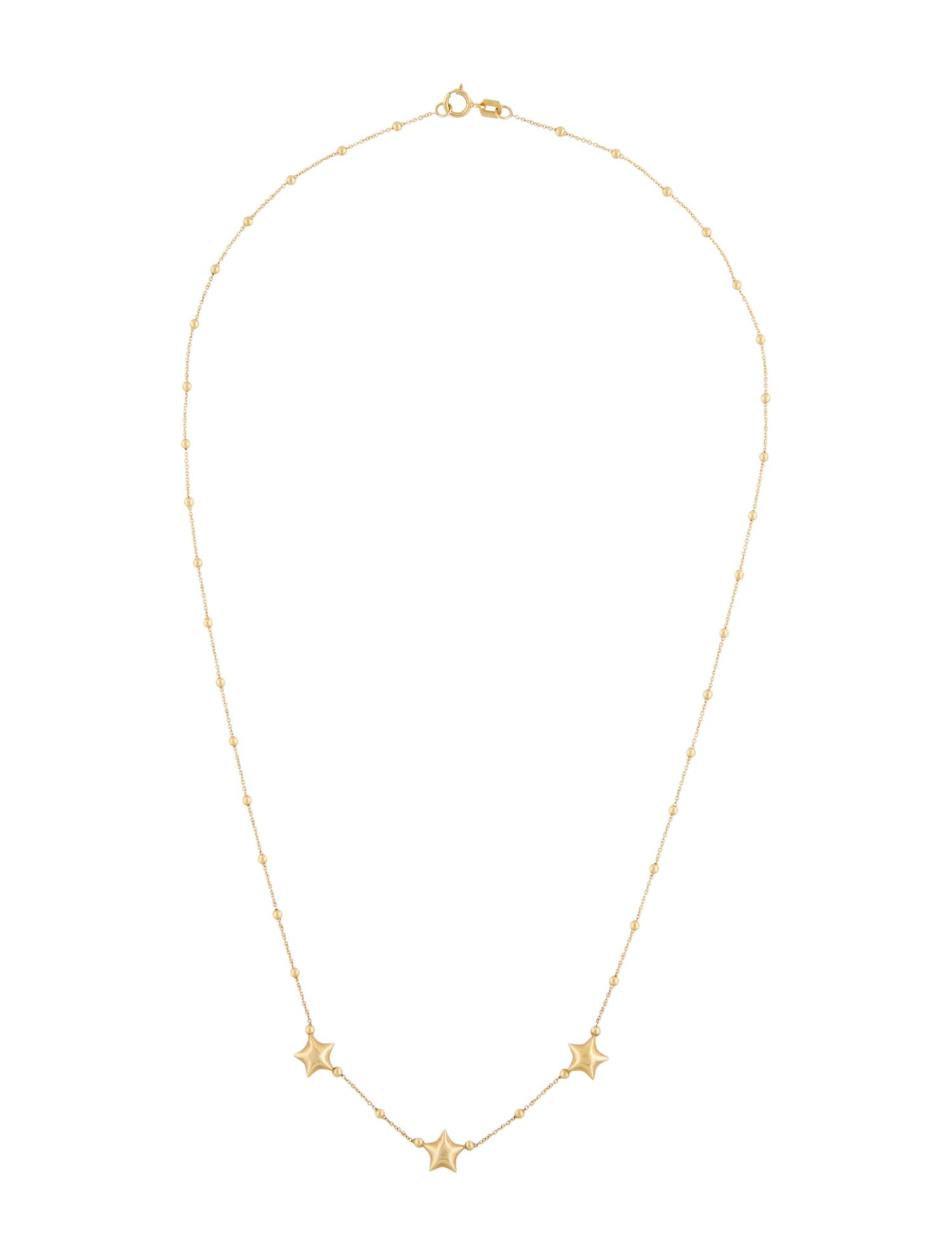 Necklace 14K Star Station