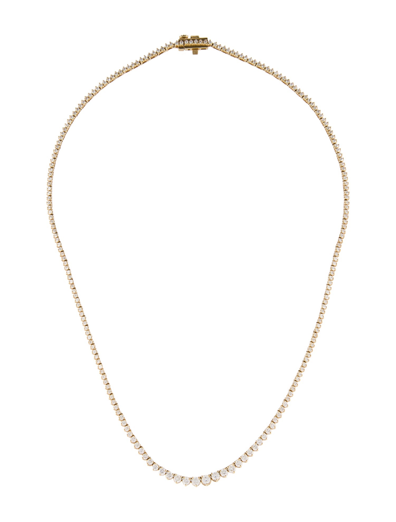 Necklace 14K 3.31ctw Lab-Grown Diamond Tennis Link