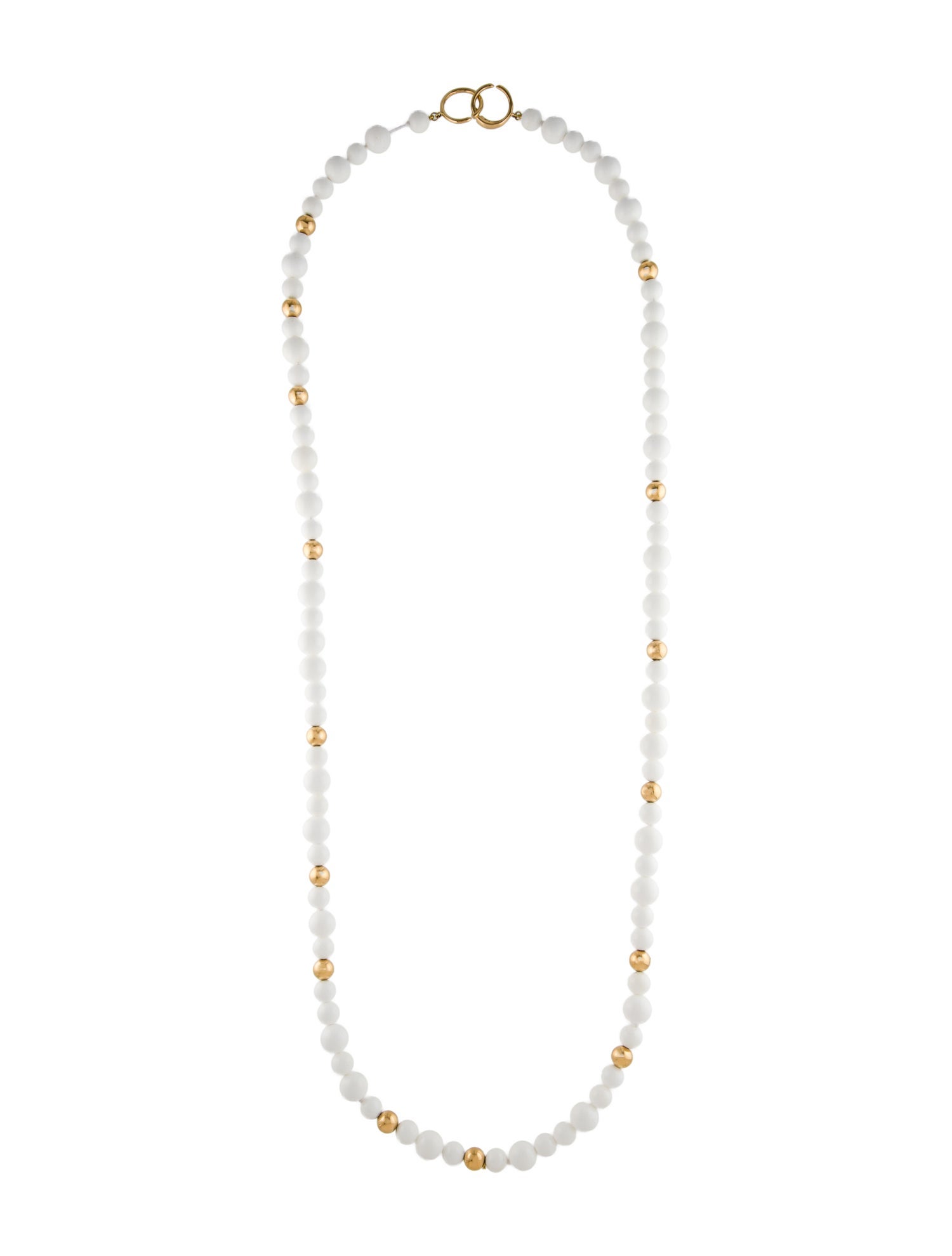 Necklace 18K Shell Beaded Long Necklace