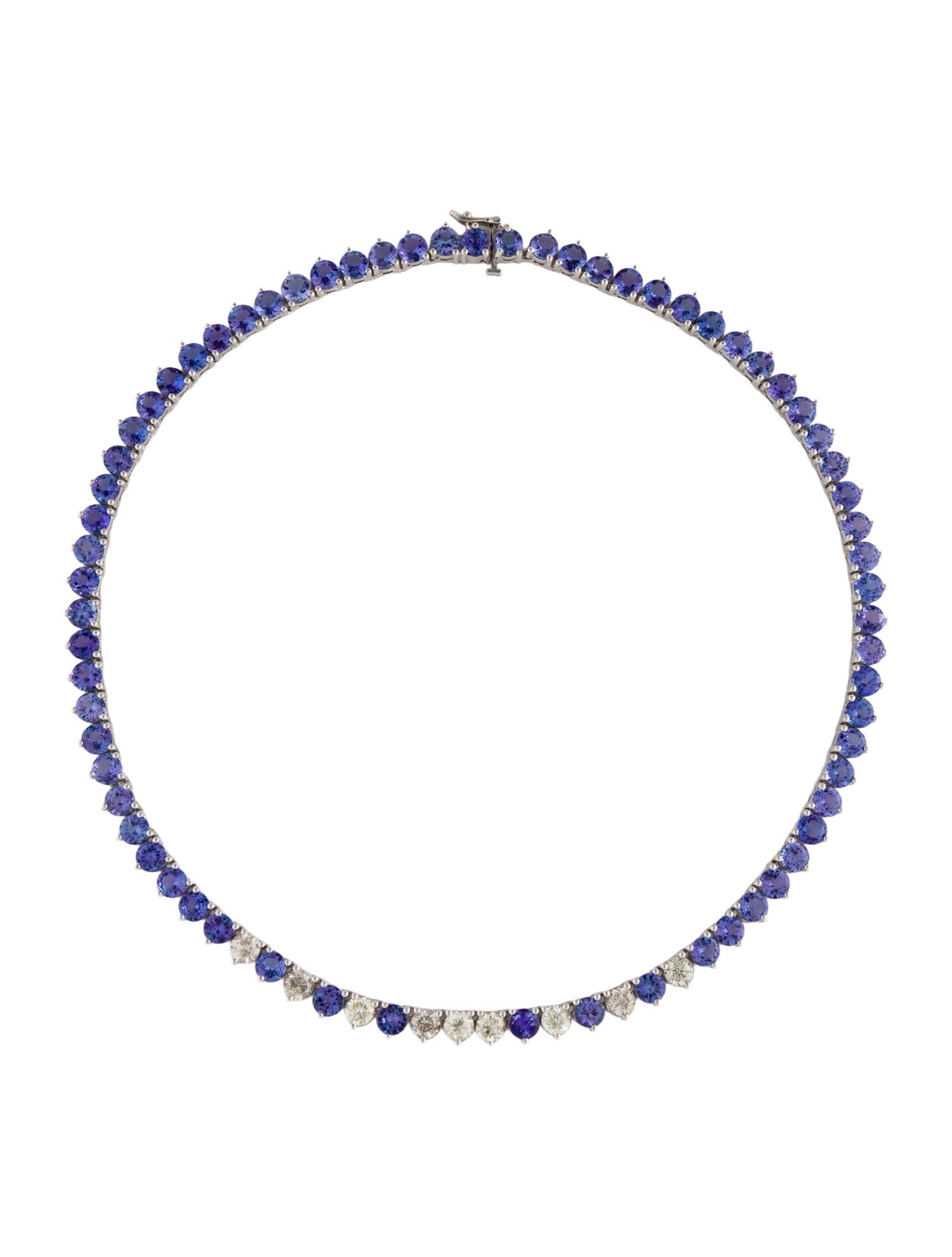 Necklace 14K Tanzanite & Diamond Collar