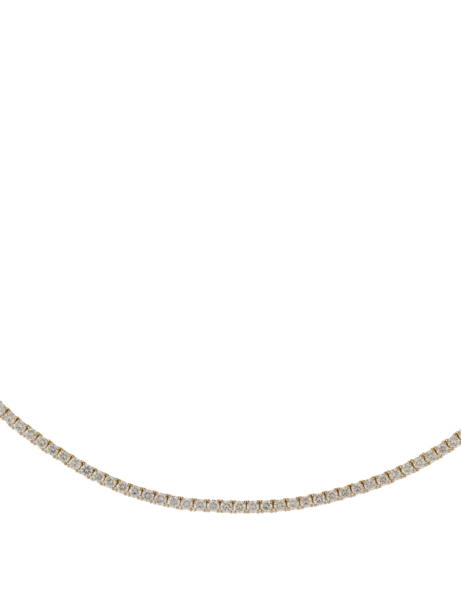 Necklace 14K 6.91ctw Diamond Tennis Link Chain