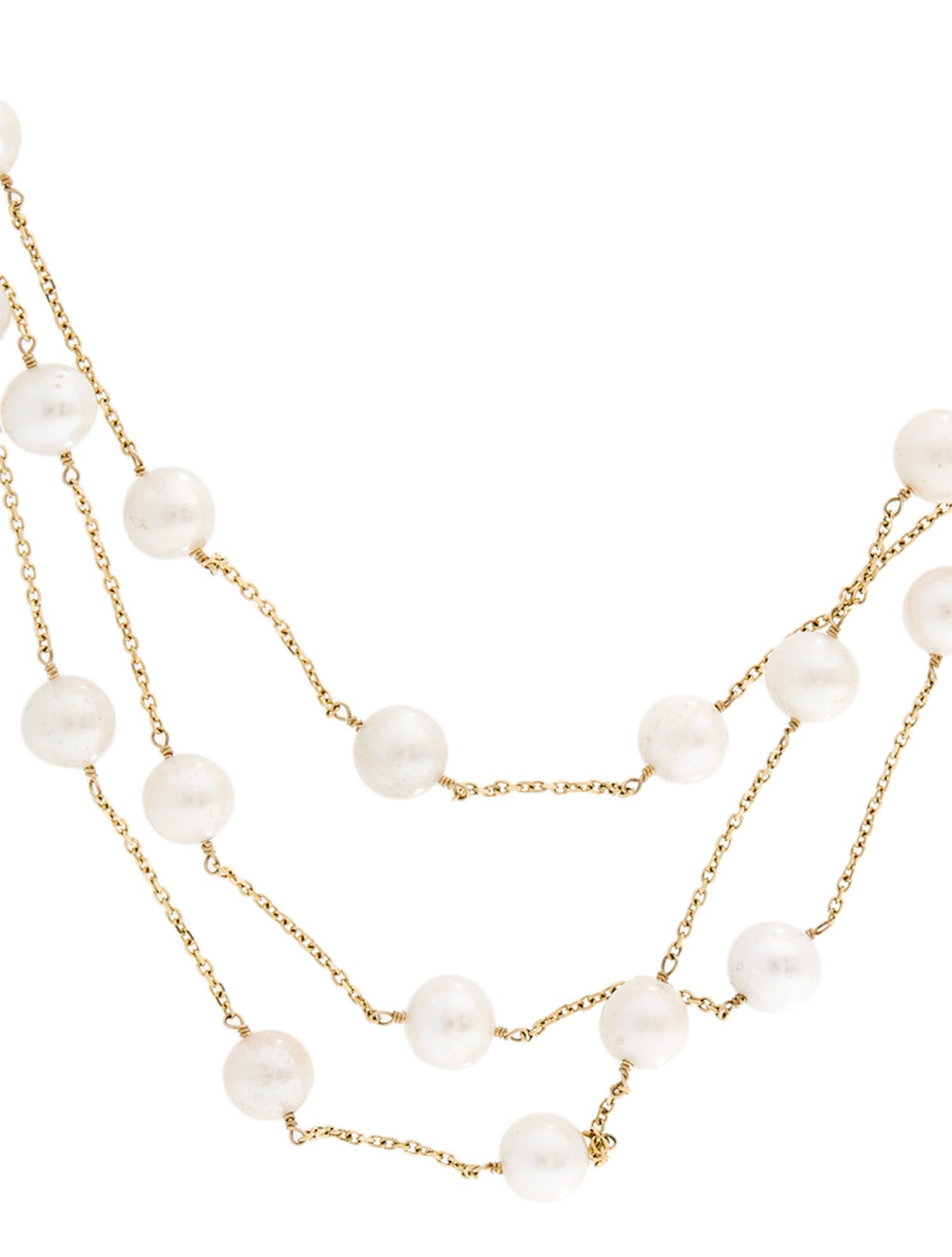 Necklace 14K Pearl Multistrand