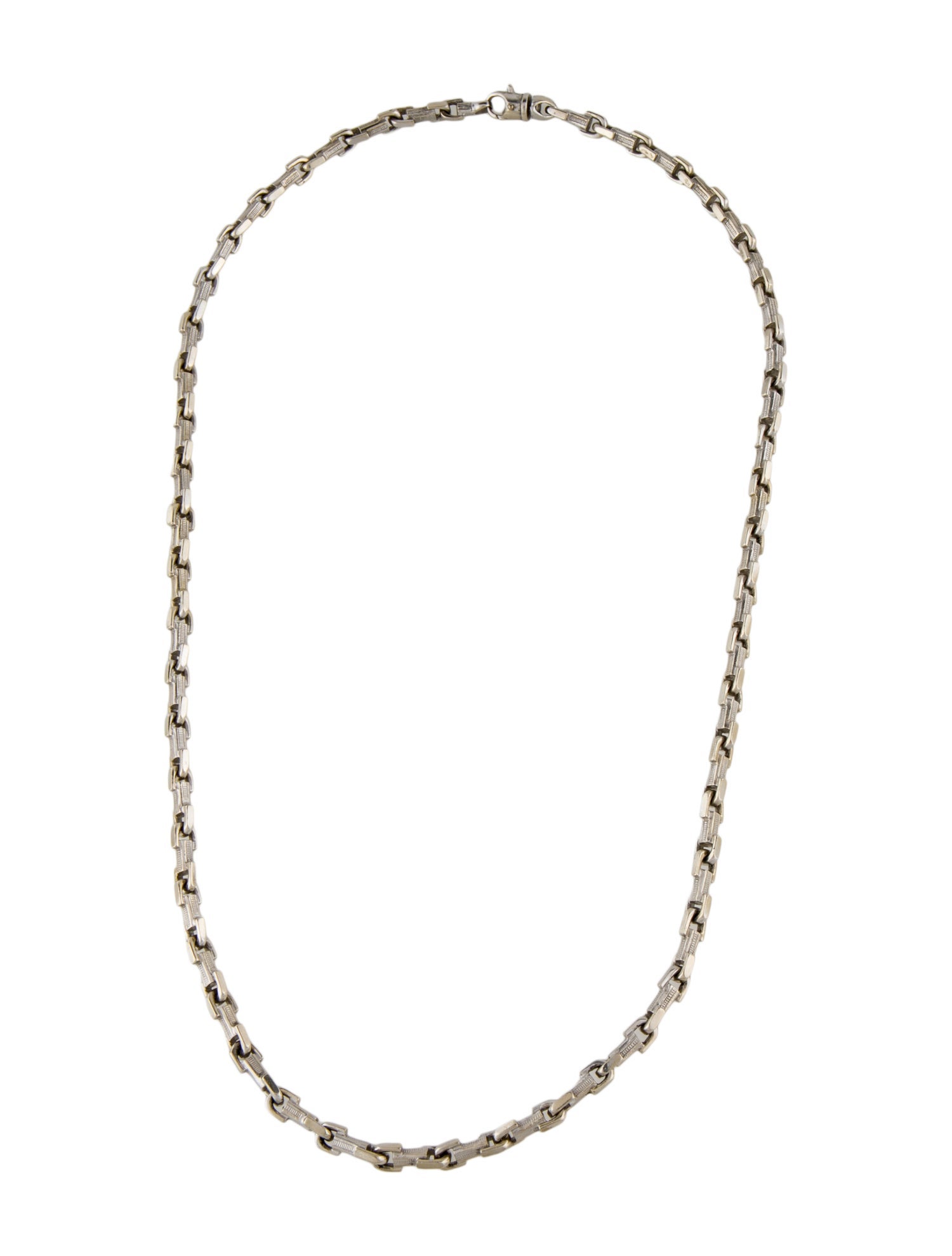 Necklace 14K Textured Link Chain