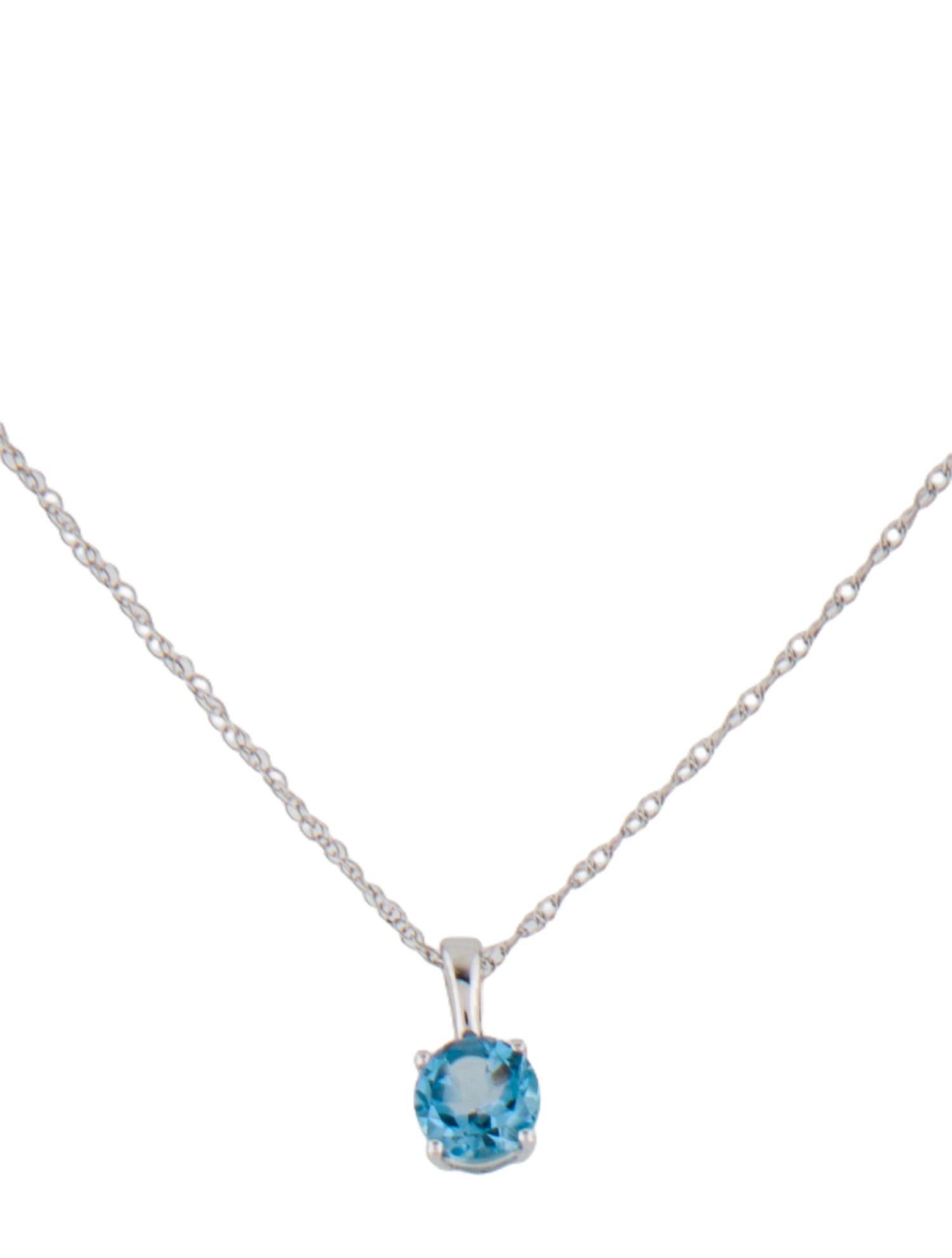 Necklace 14K Topaz Pendant