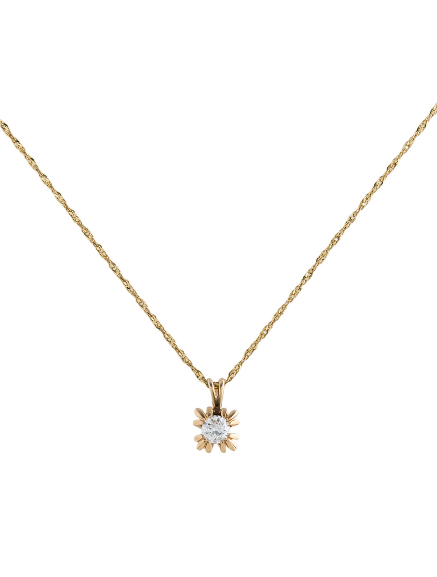 Necklace 14K Diamond Pendant