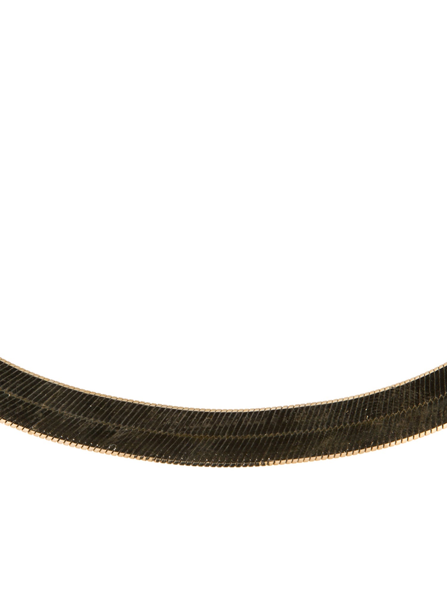 Necklace 10K Opal Flat Omega Link Collar