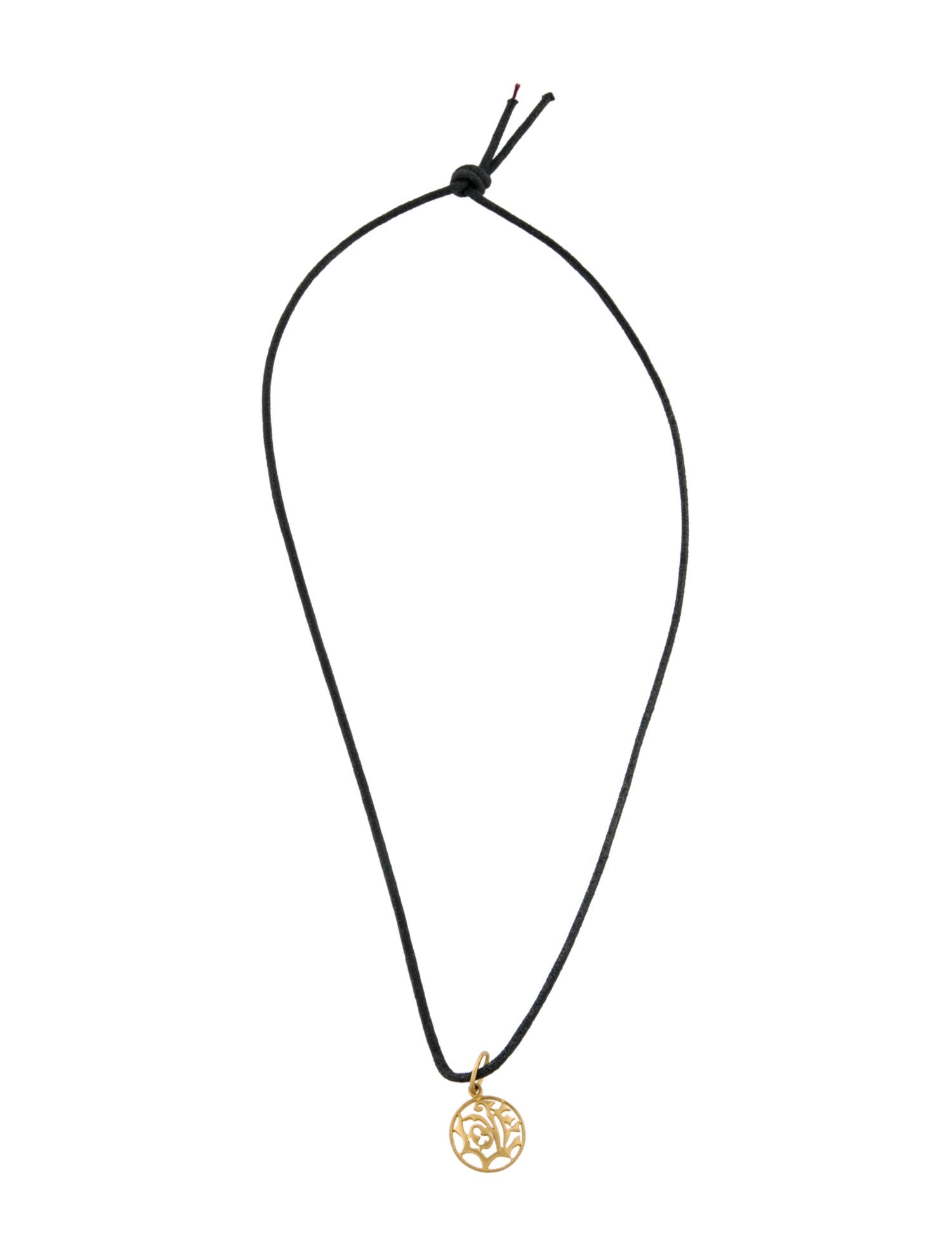 Cathy Waterman 22K Baby 'Love' Pendant Necklace