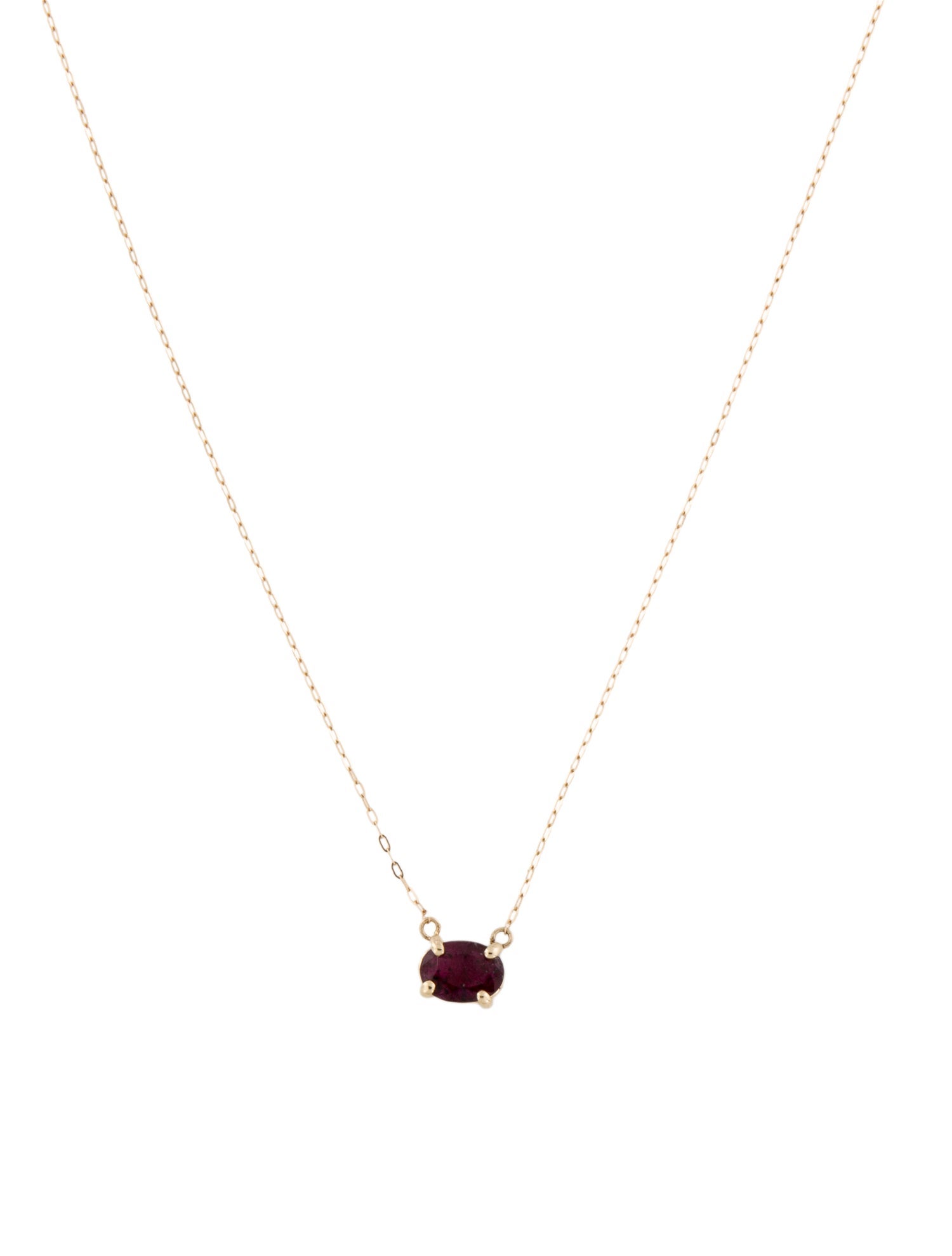 Necklace 14K Ruby Pendant