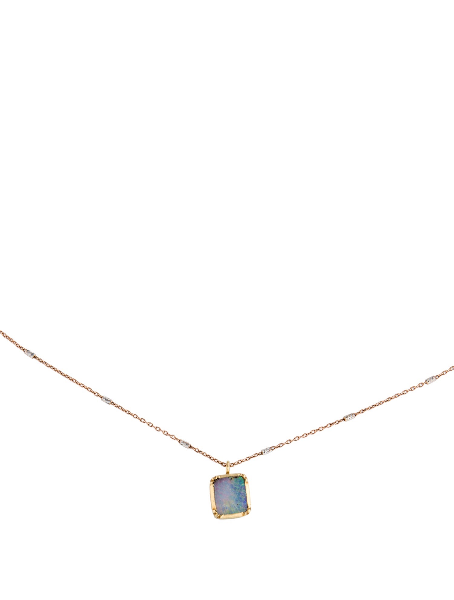Necklace Opal Pendant