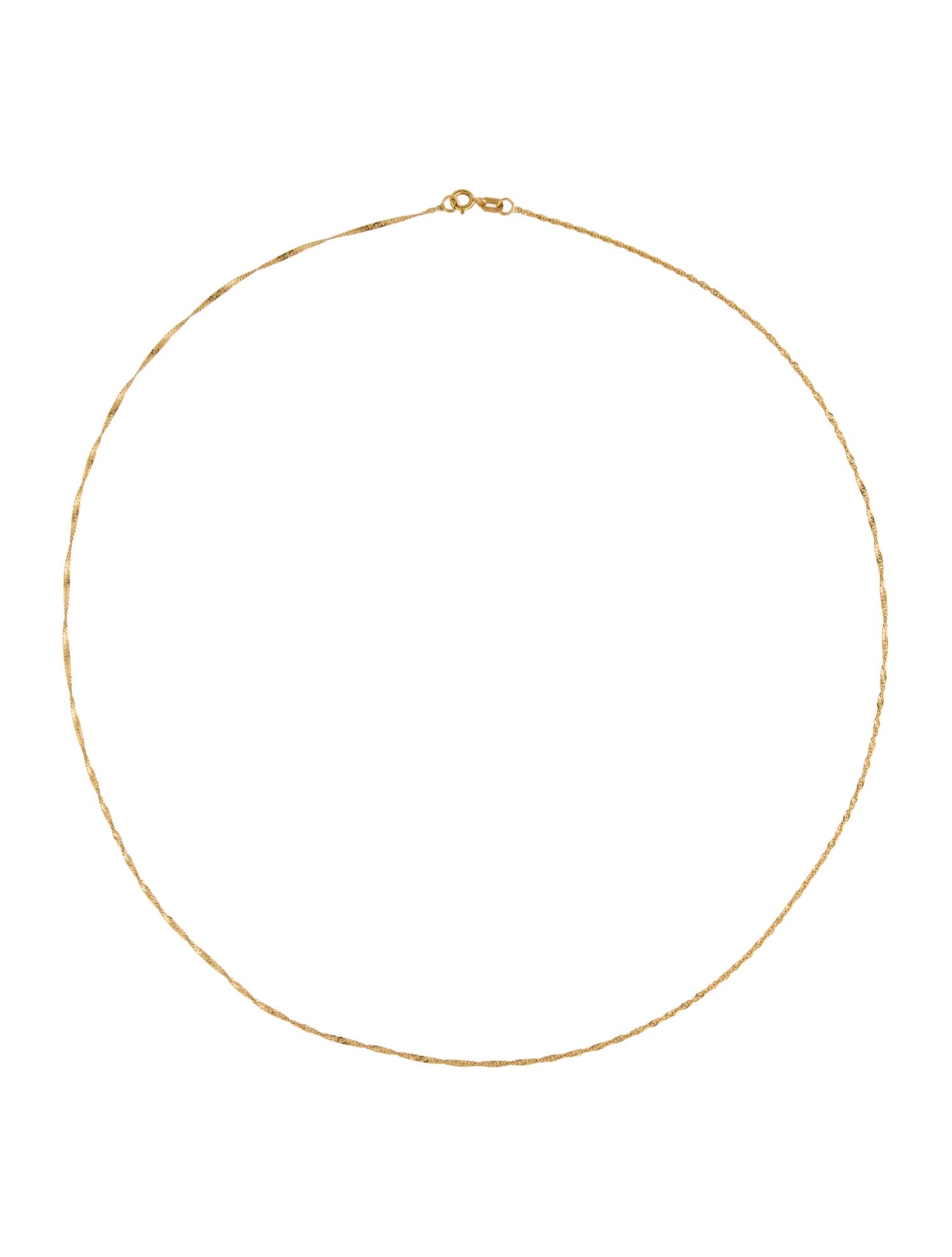 Necklace 18K Singapora Link Chain