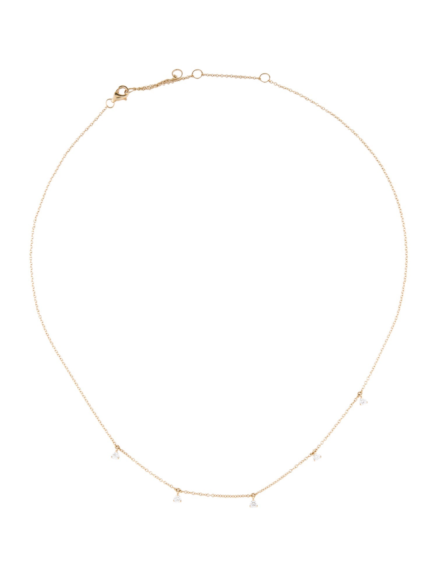 Necklace 14K Diamond Station