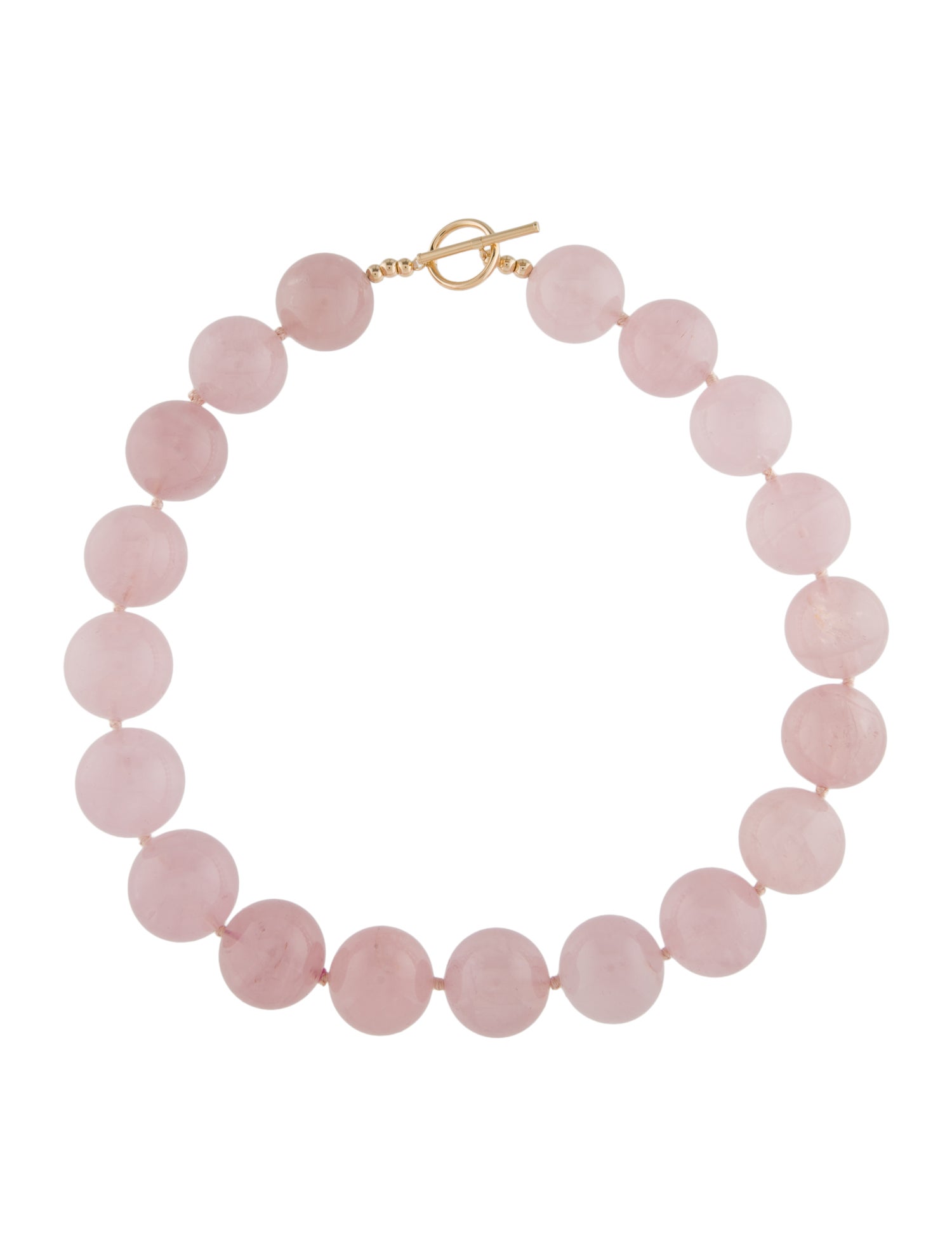 Necklace 14K Rose Quartz Bead