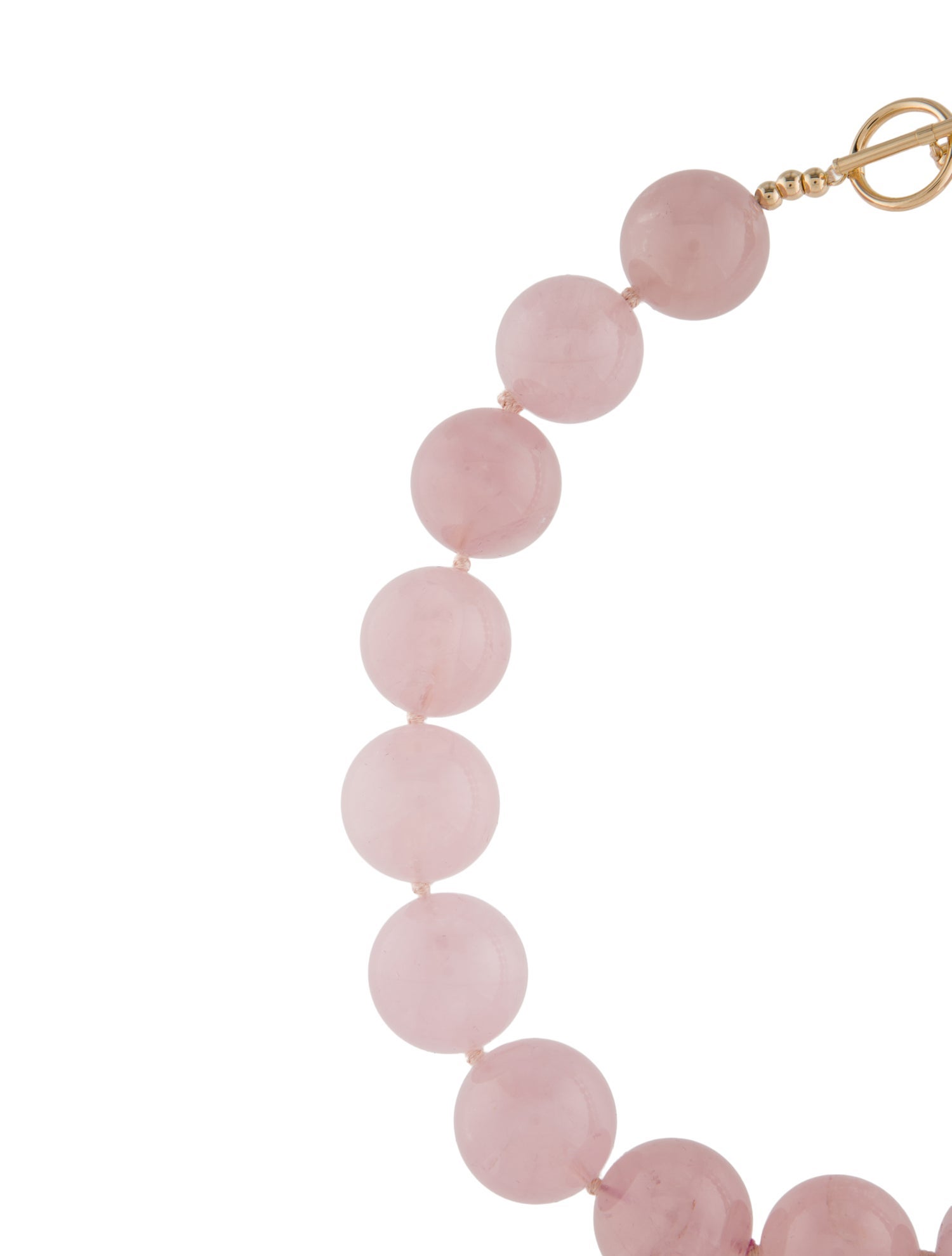 Necklace 14K Rose Quartz Bead