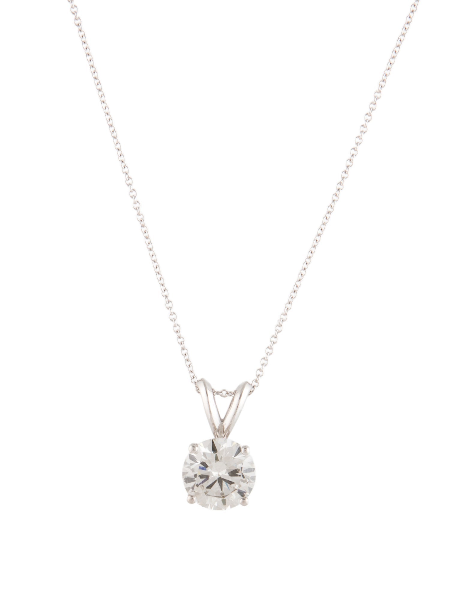 Necklace 14K 1.49ct Lab-Grown Diamond Pendant Necklace
