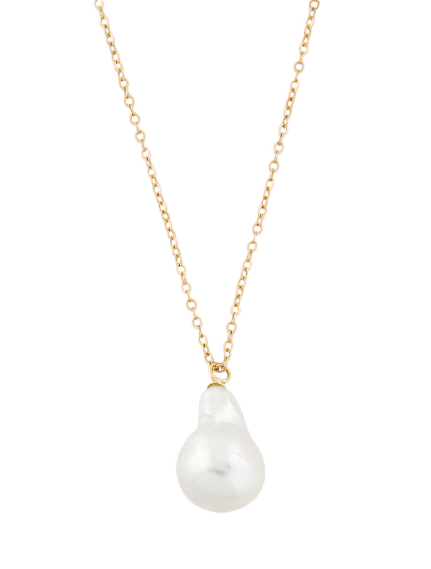 Necklace 14K Pearl Pendant