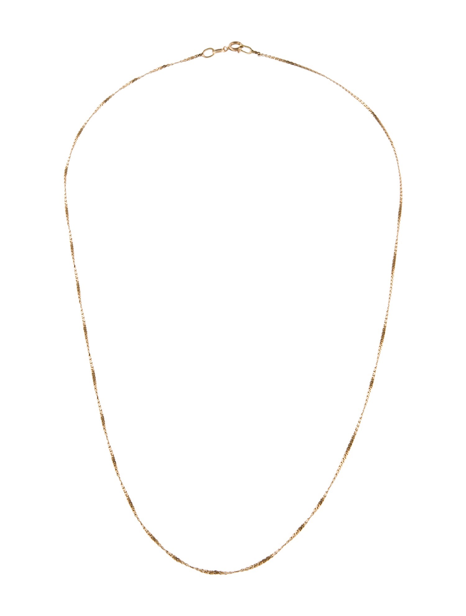 Necklace 14K Serpentine Chain