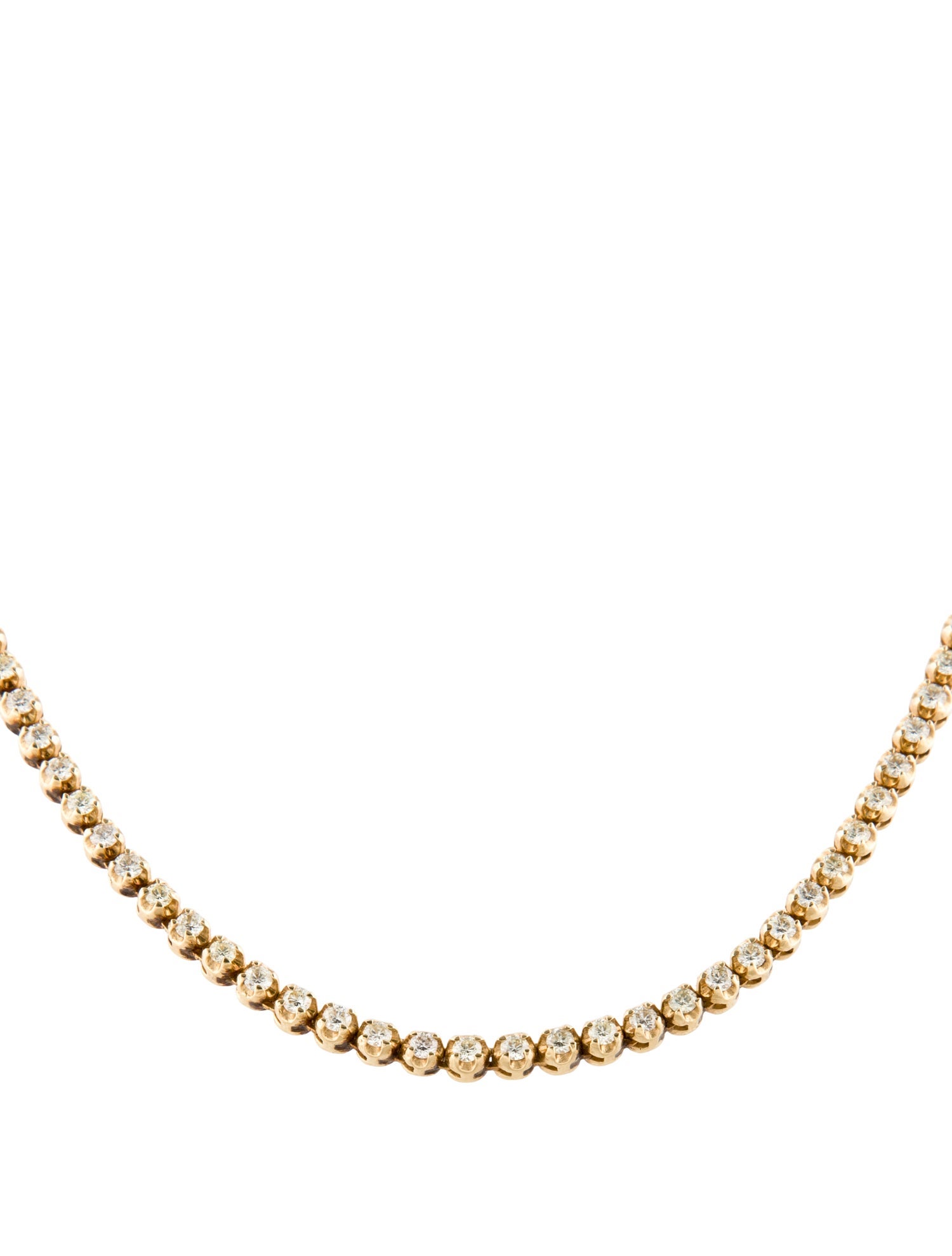 Necklace 18K 4.77ctw Diamond Tennis