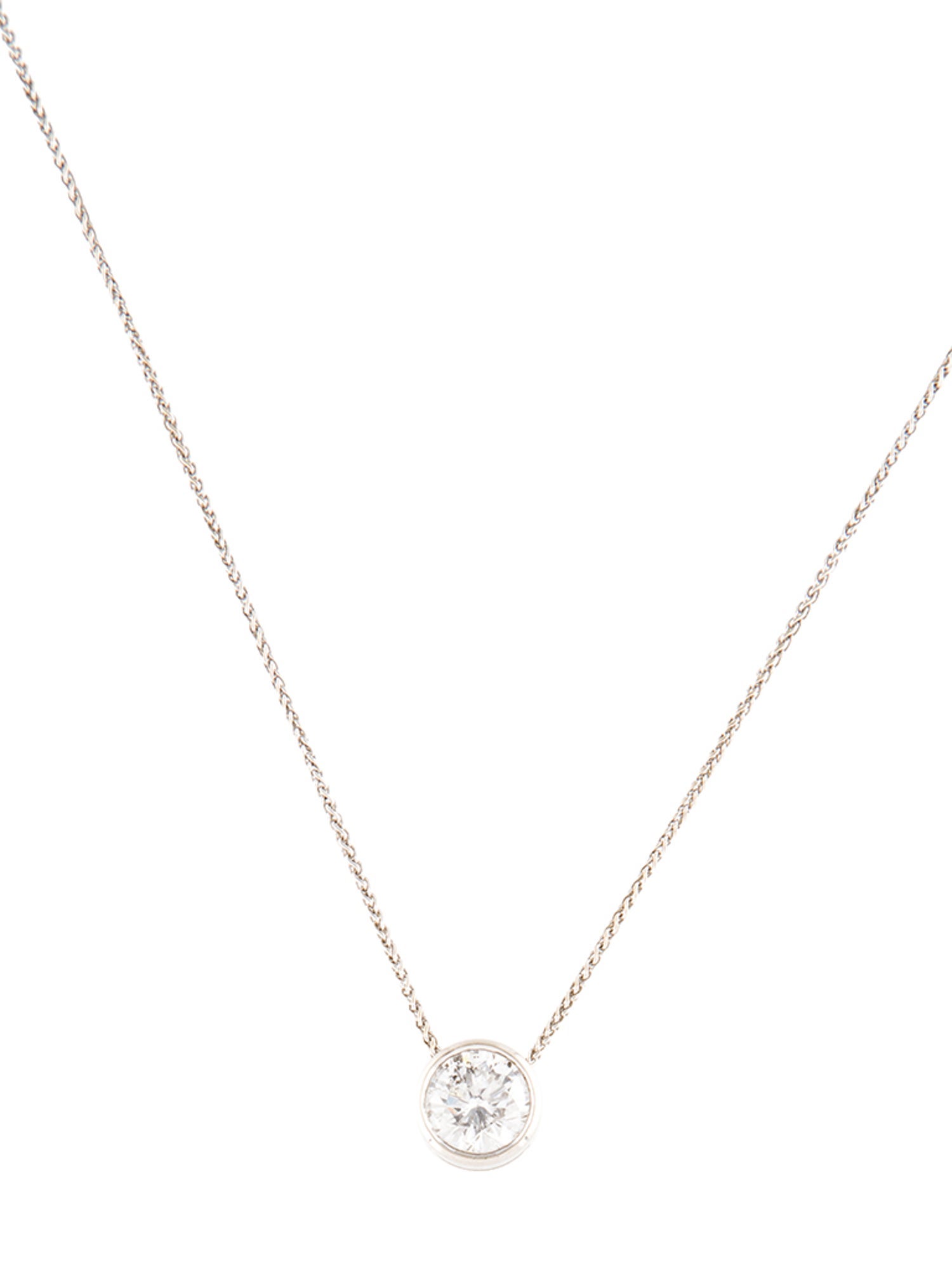 Necklace 14K 1.20ct Diamond Solitaire Pendant