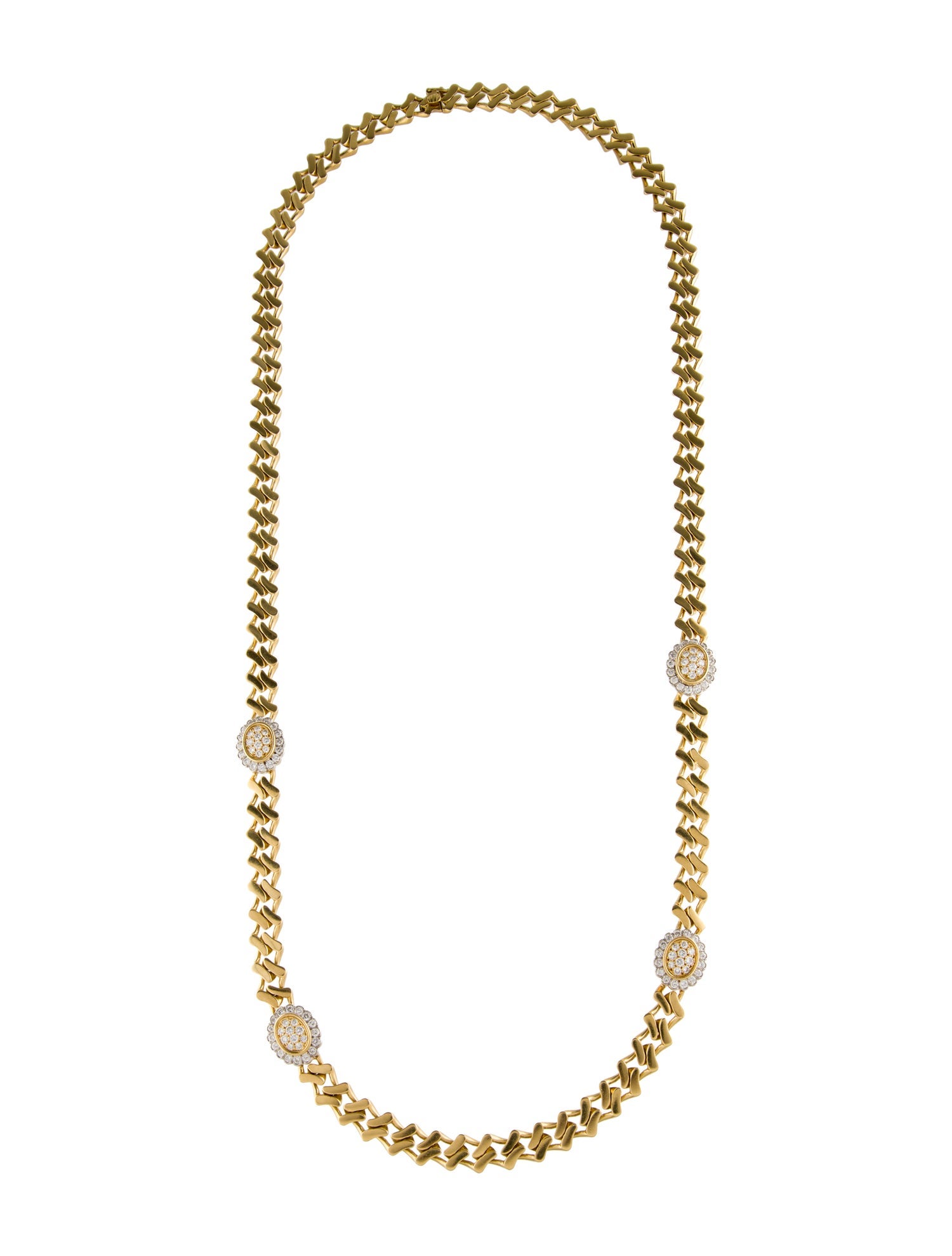 Necklace 5.24ctw Diamond Station Necklace