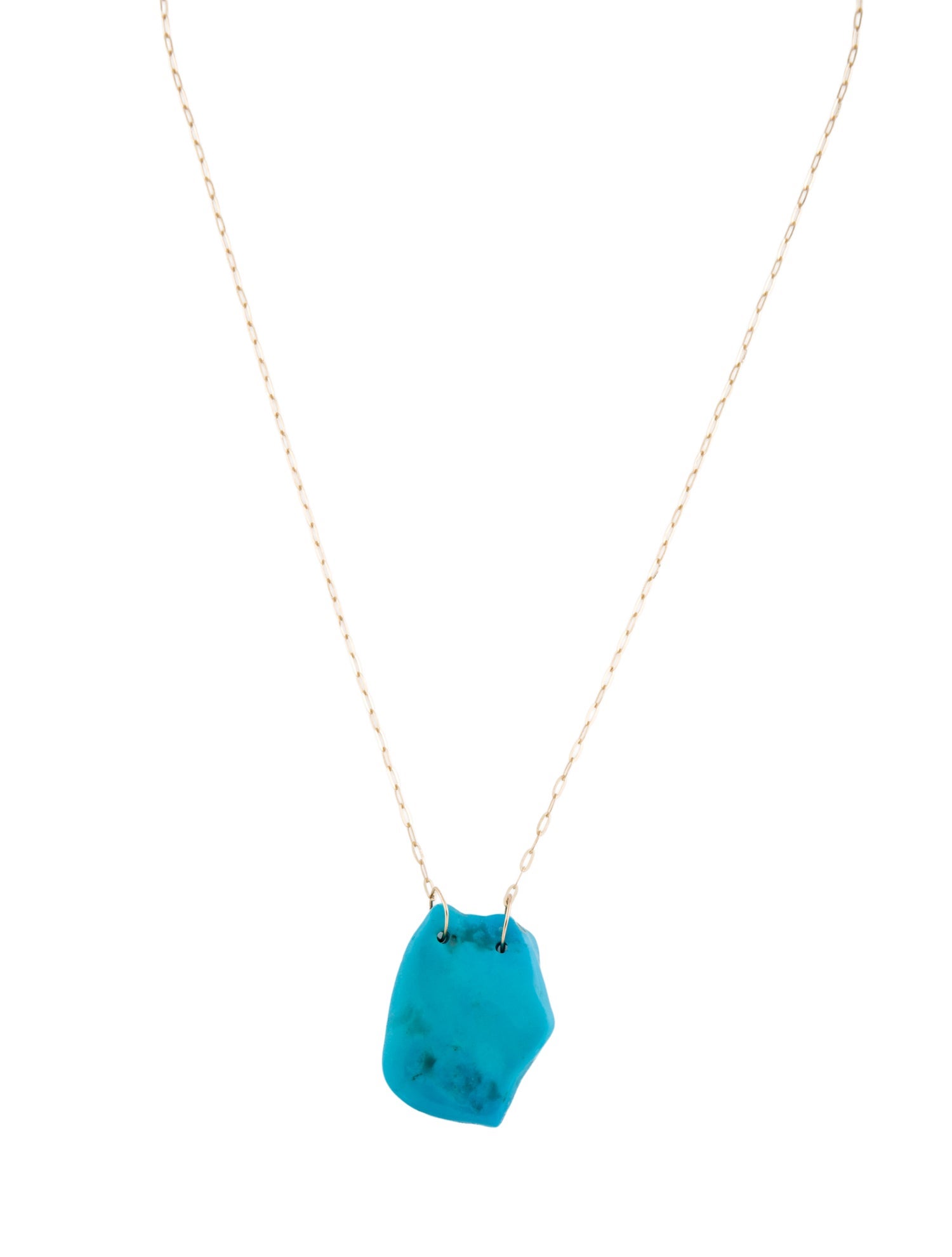 Necklace 14K Turquoise Pendant