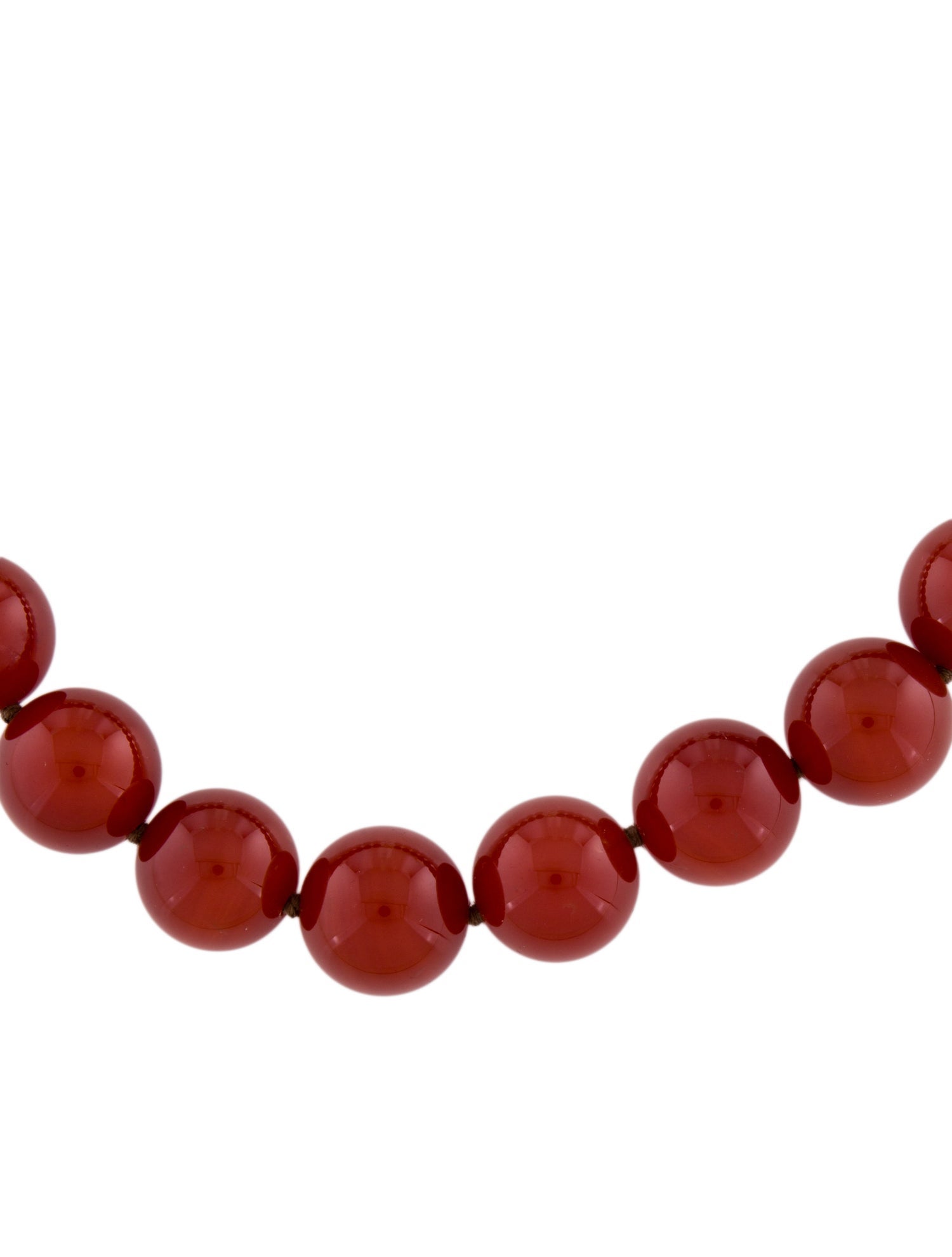 Necklace 14K Carnelian Bead Collar