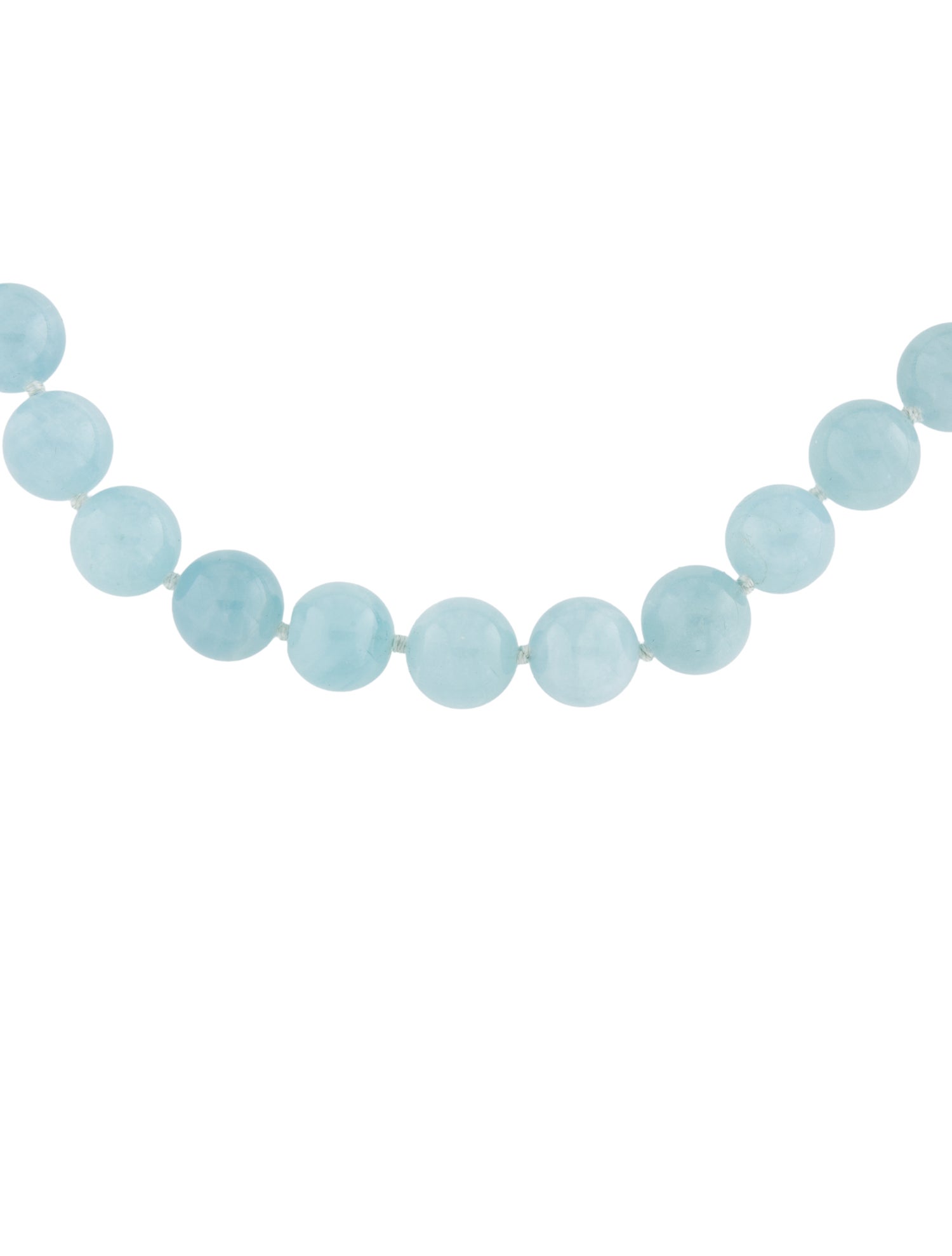 Necklace 14K Aquamarine Bead