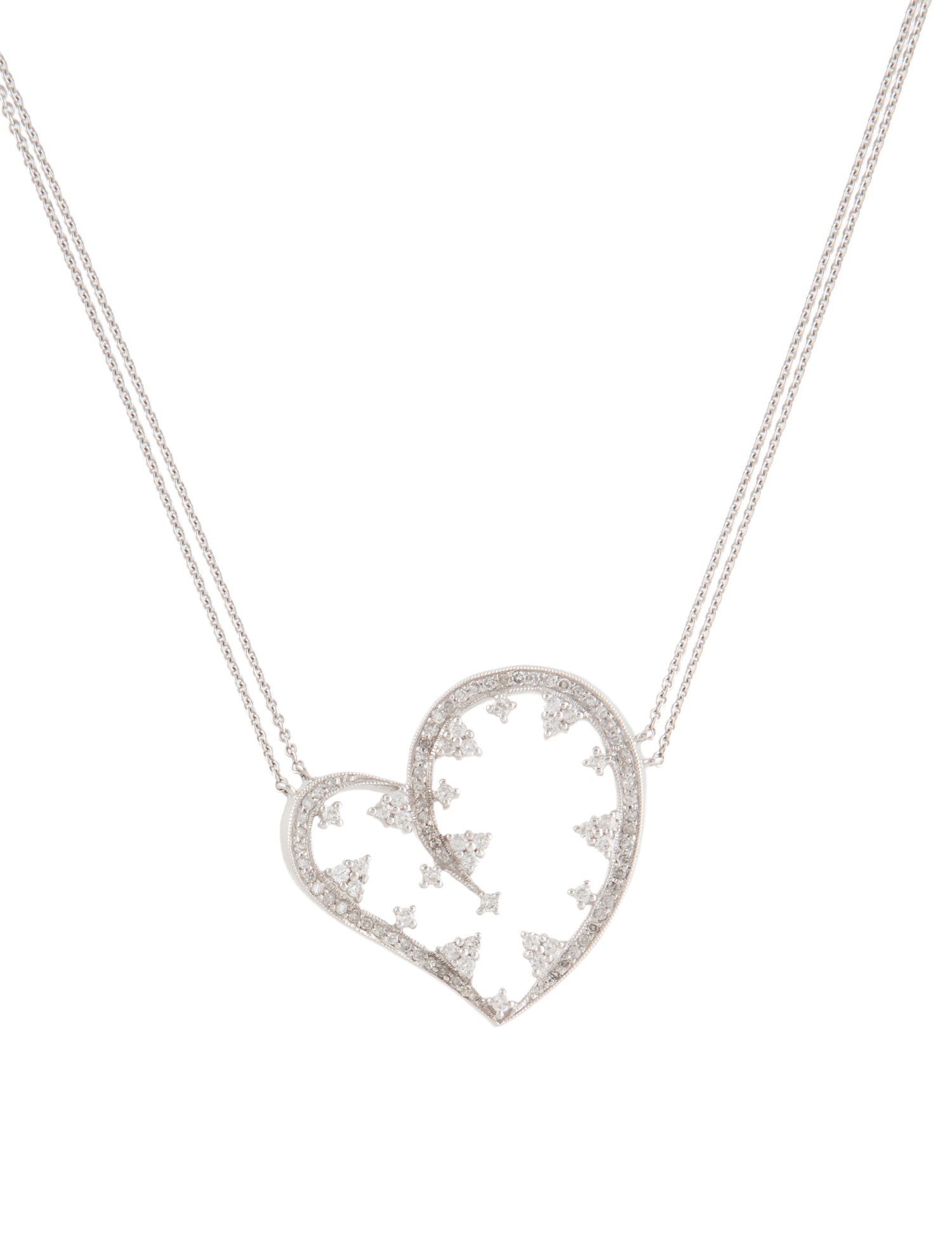 Necklace 14K Diamond Heart Pendant