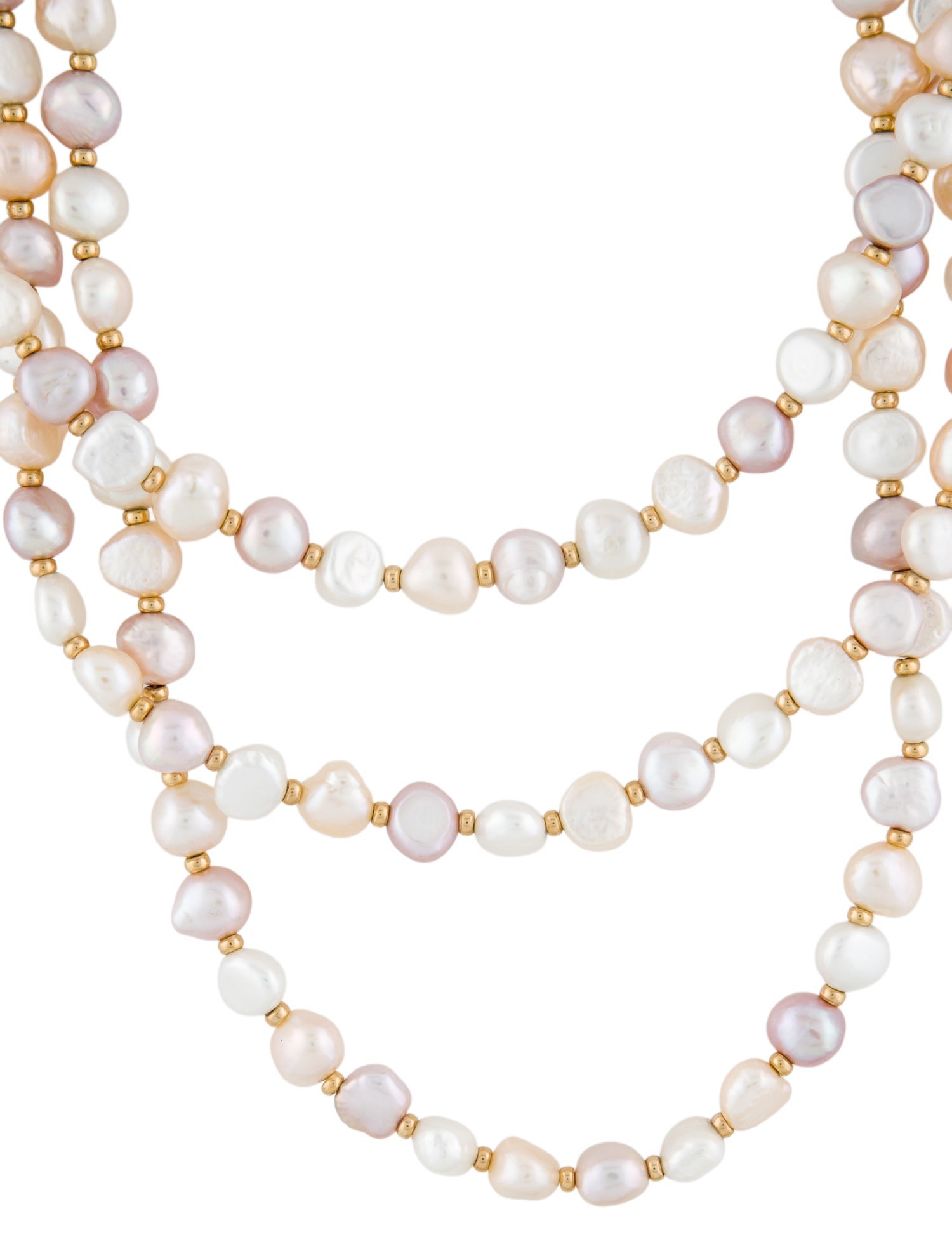 Necklace 14K Cultured Pearl Three Strand