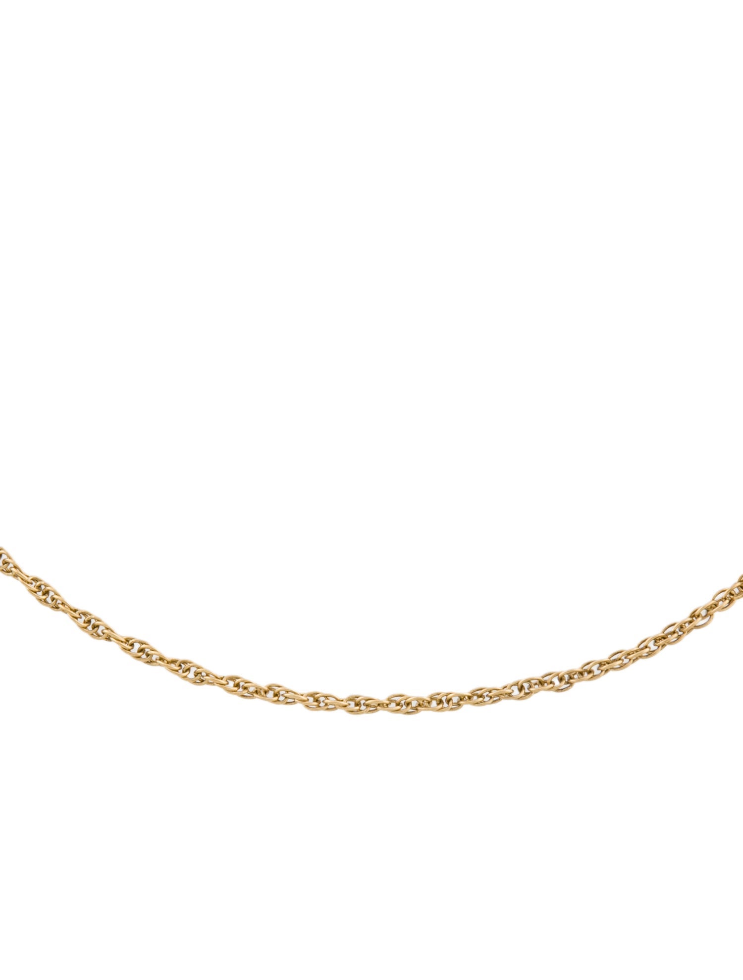 Necklace 18K Rope Chain Link