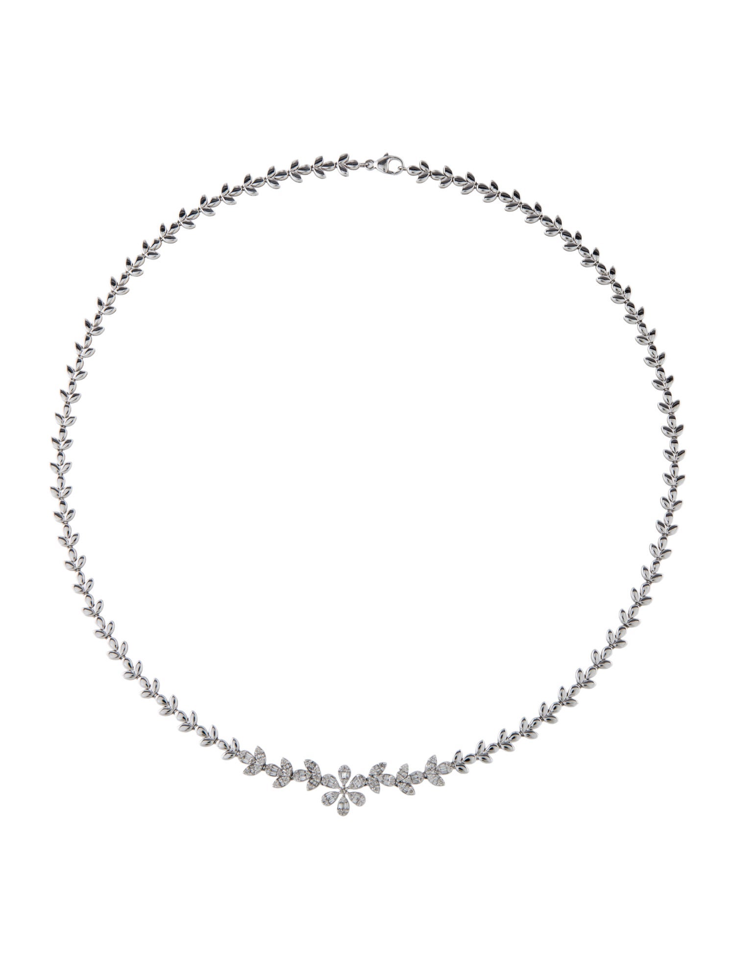 Necklace 14K Diamond Flower