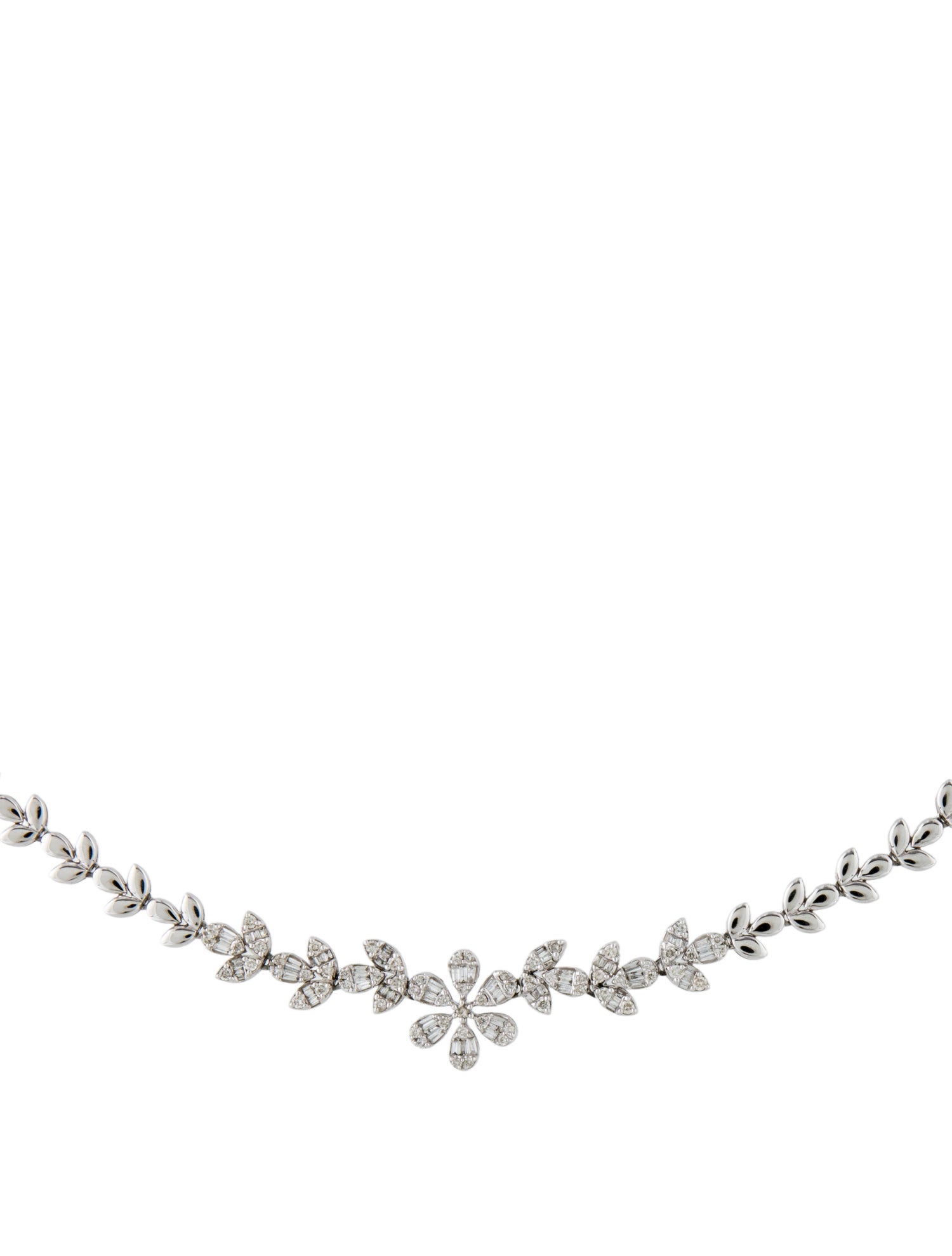 Necklace 14K Diamond Flower