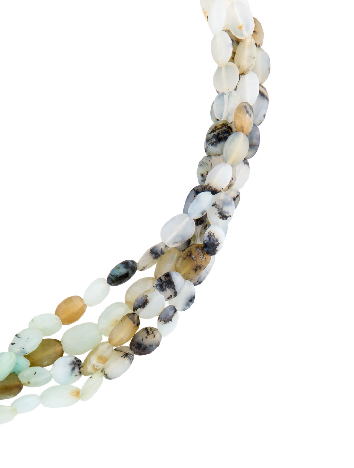 Necklace 14K Opal Multistrand