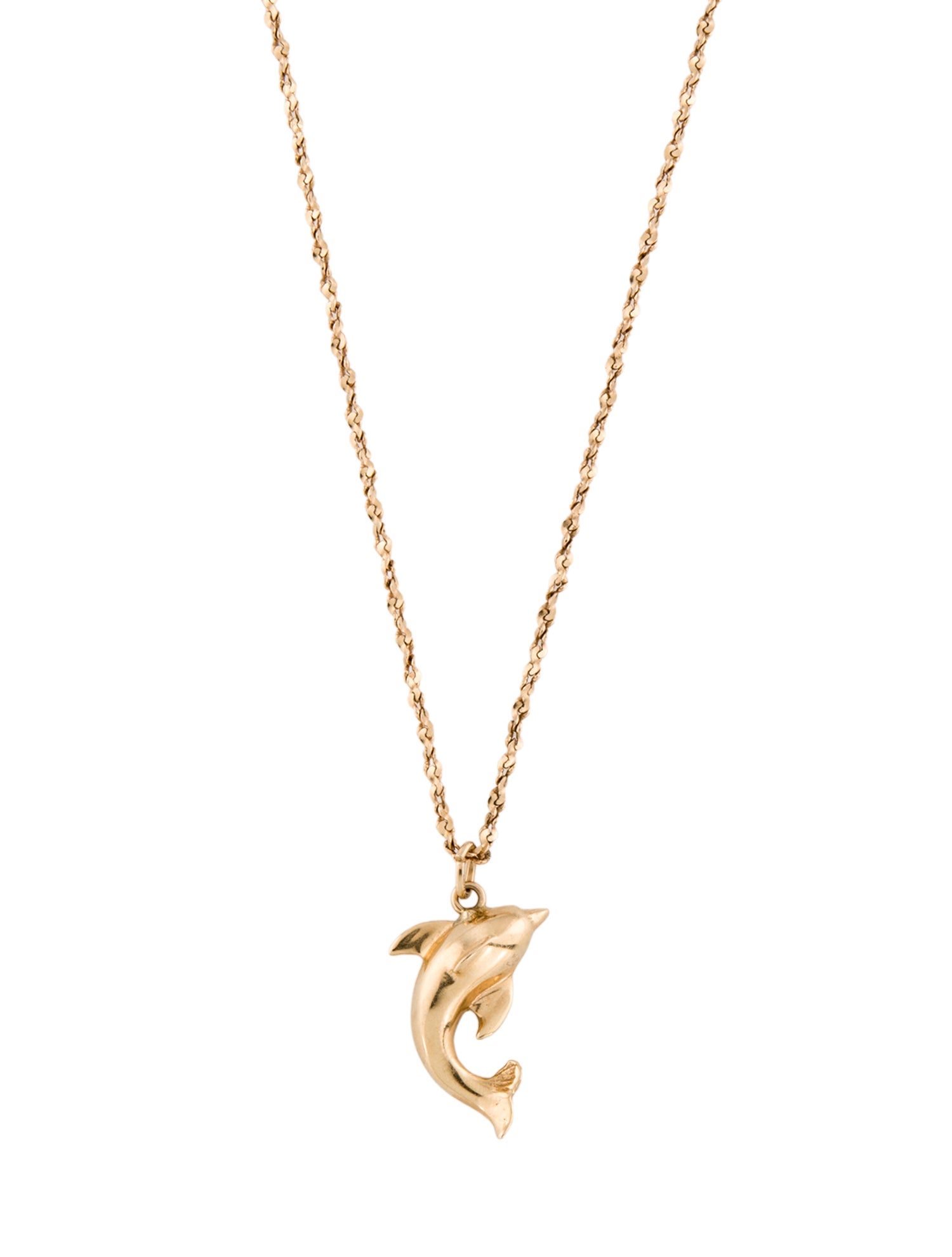 Necklace 14K Dolphin Pendant