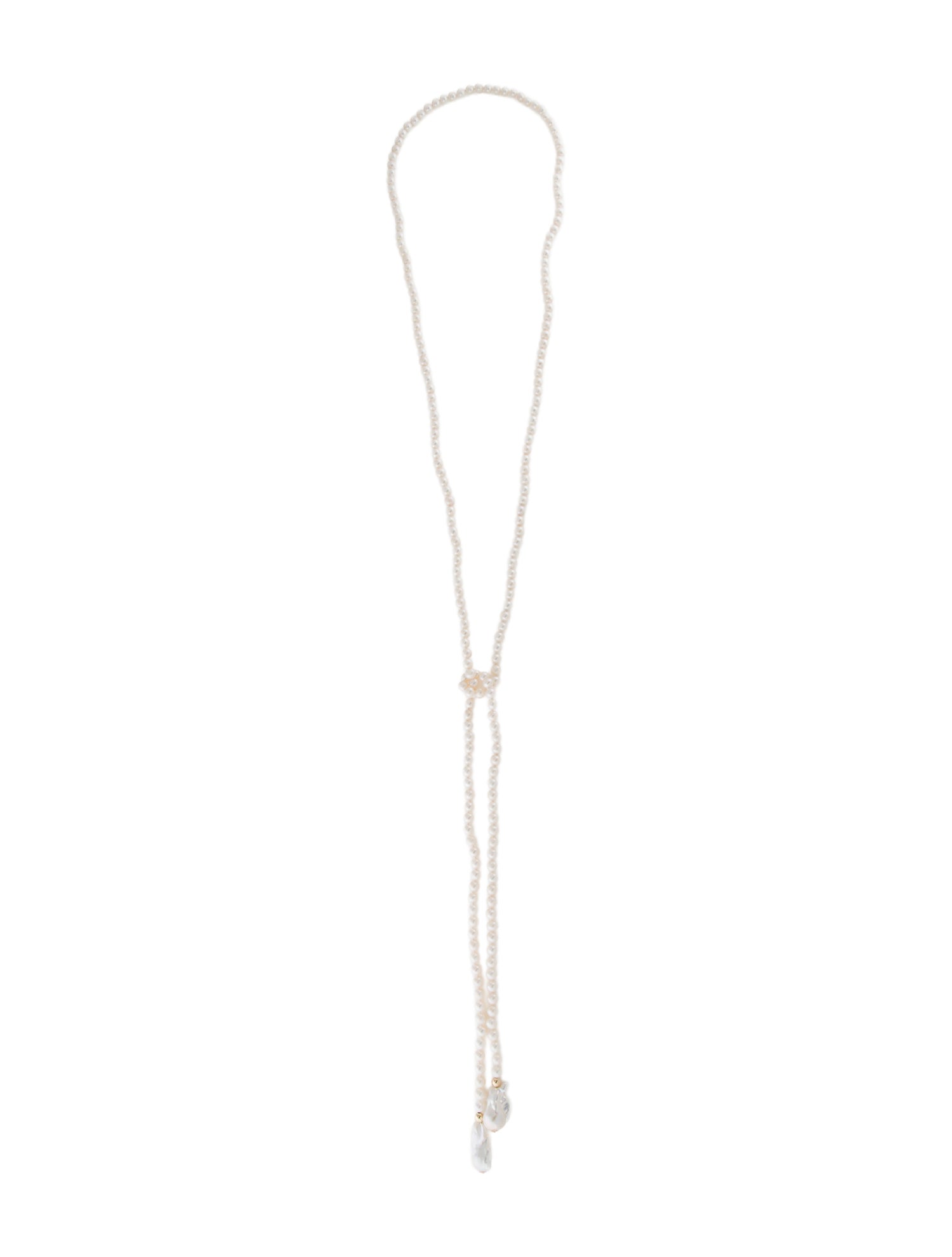 Necklace 14K Pearl Lariat