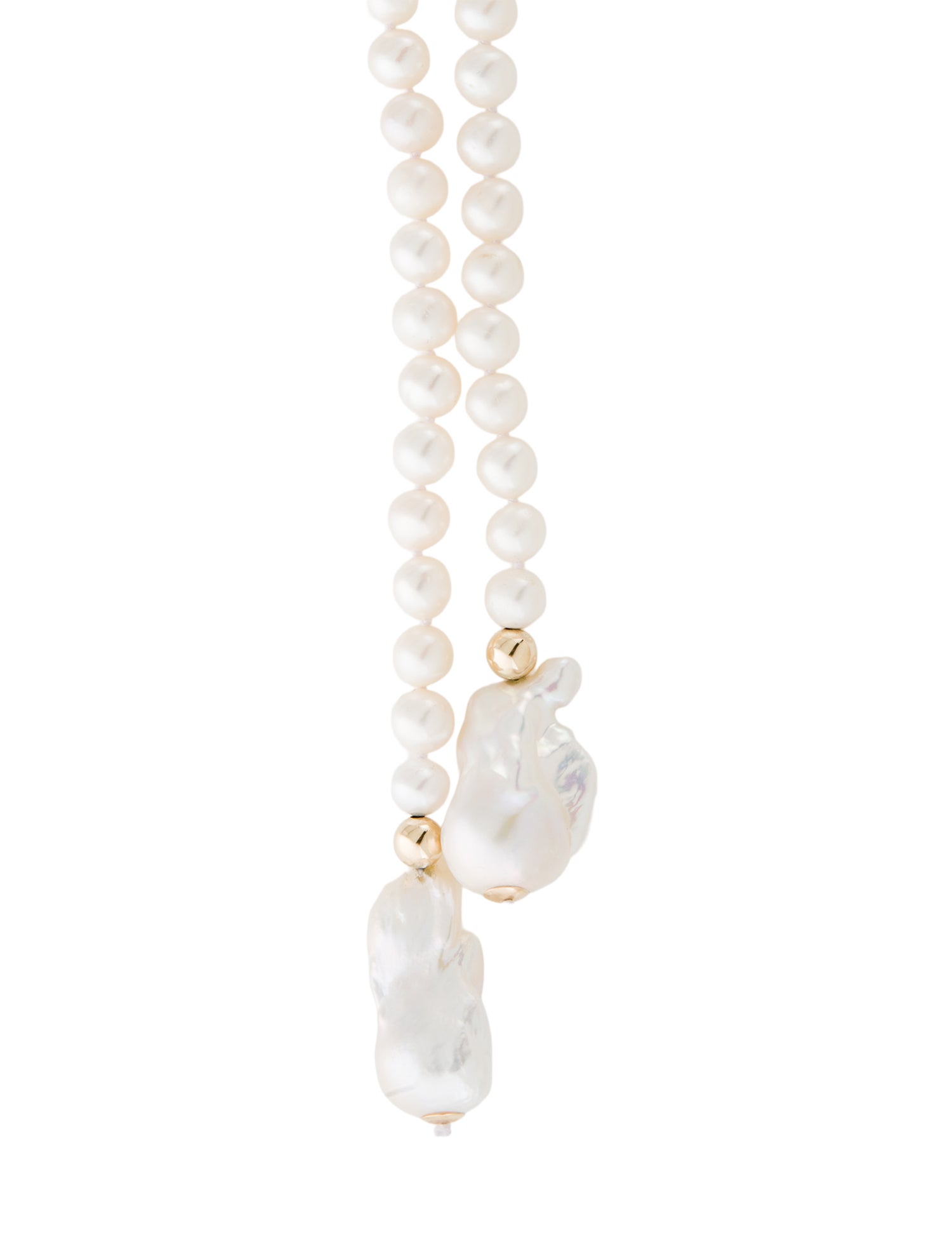 Necklace 14K Pearl Lariat