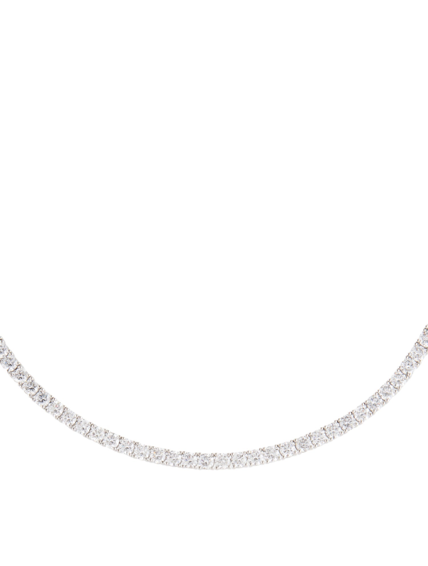 Necklace 14K 15.00ctw Lab-Grown Diamond Tennis