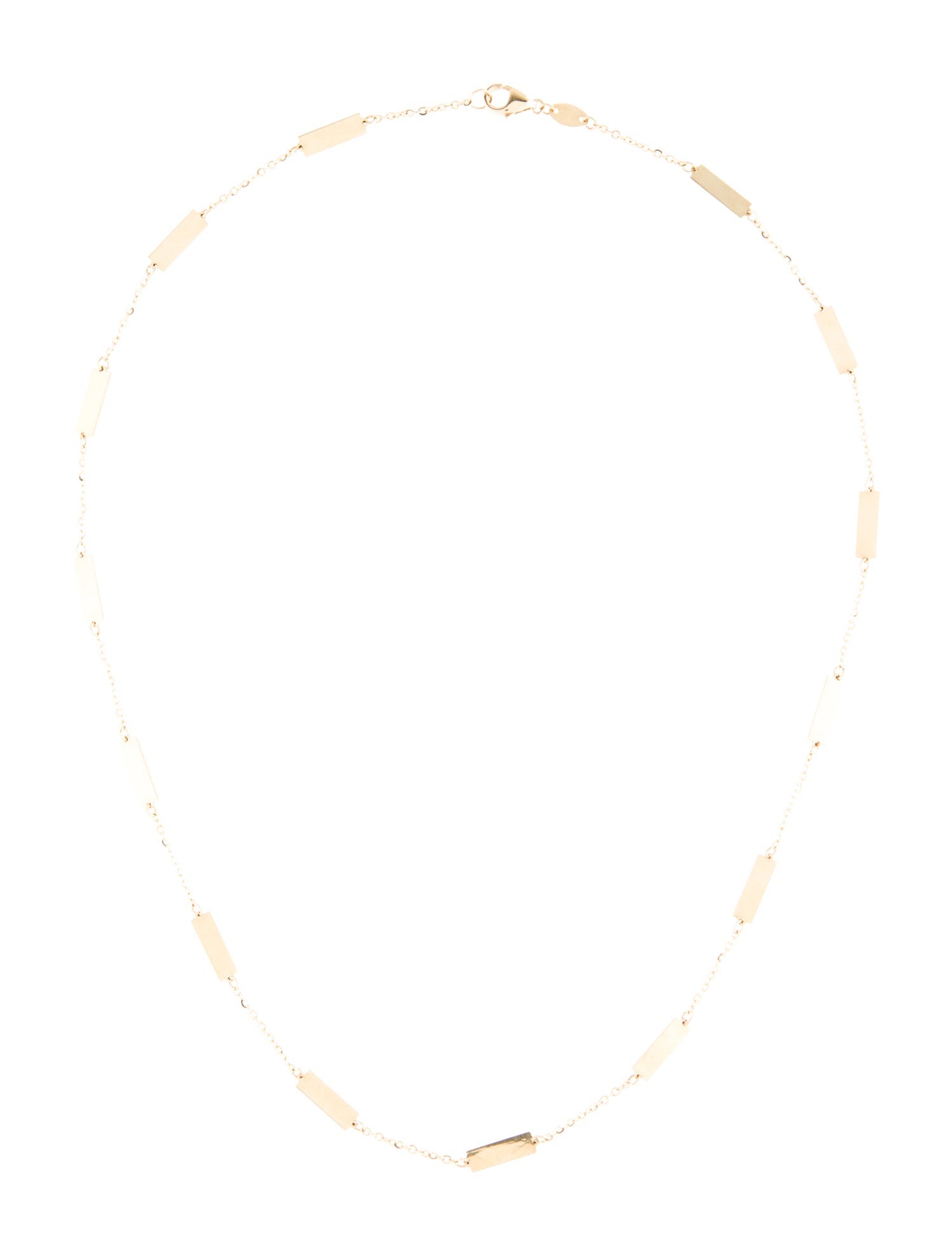 Necklace 14K Station Chain Necklace