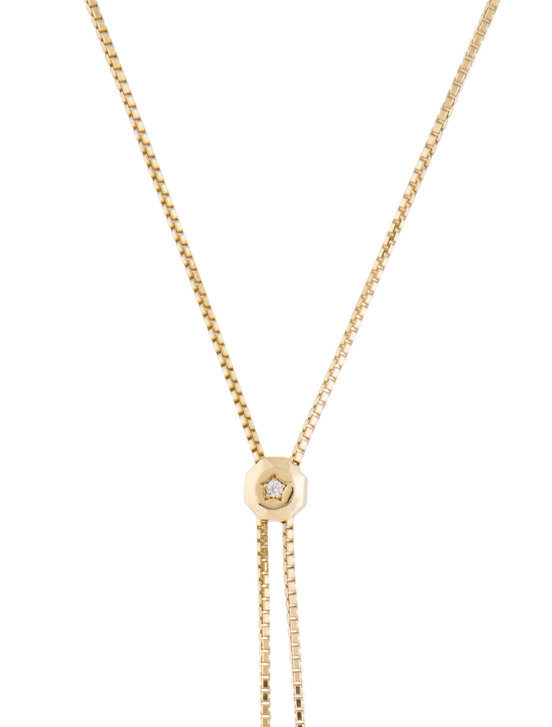 Necklace 14K 3.10ctw Diamond Lariat Necklace