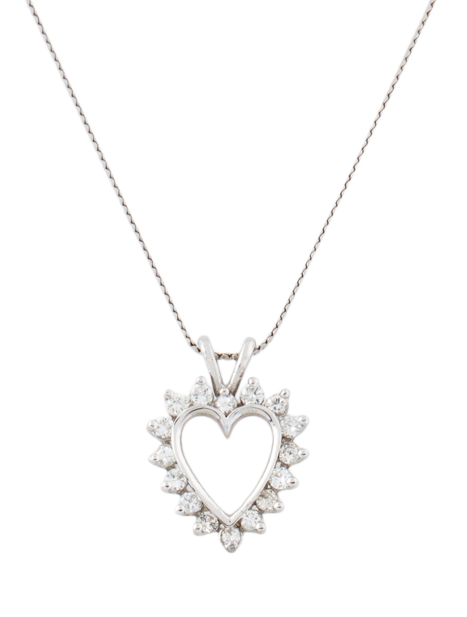 Necklace 14K Diamond Heart Pendant