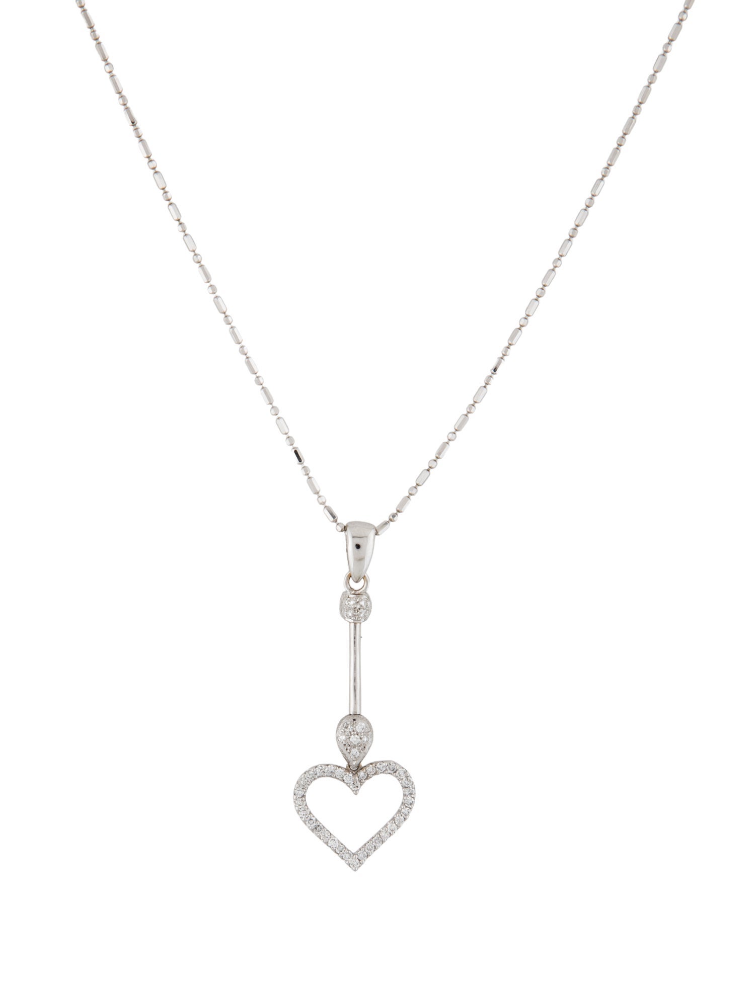 Necklace 14K Diamond Heart Pendant