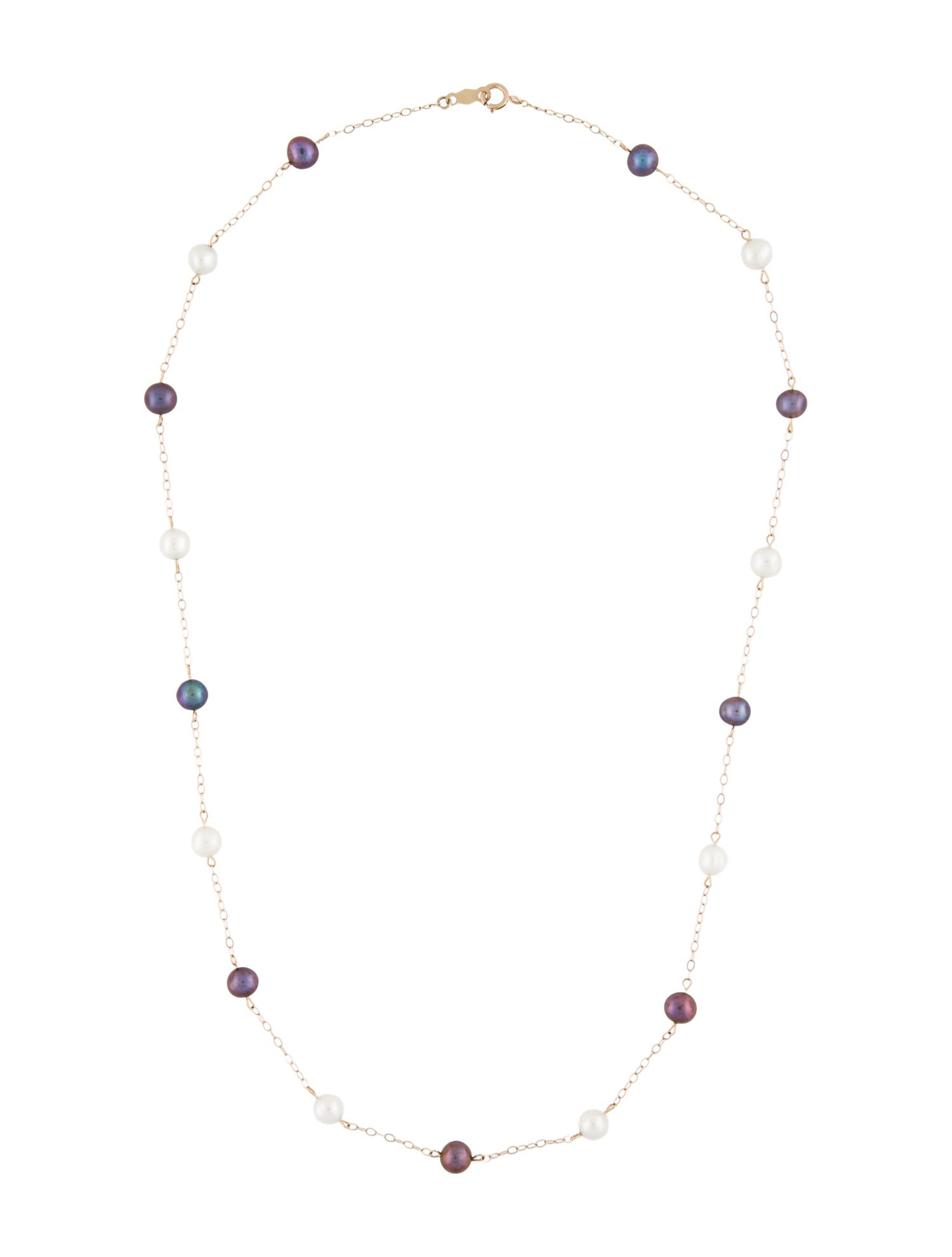 Necklace 10K Pearl Station