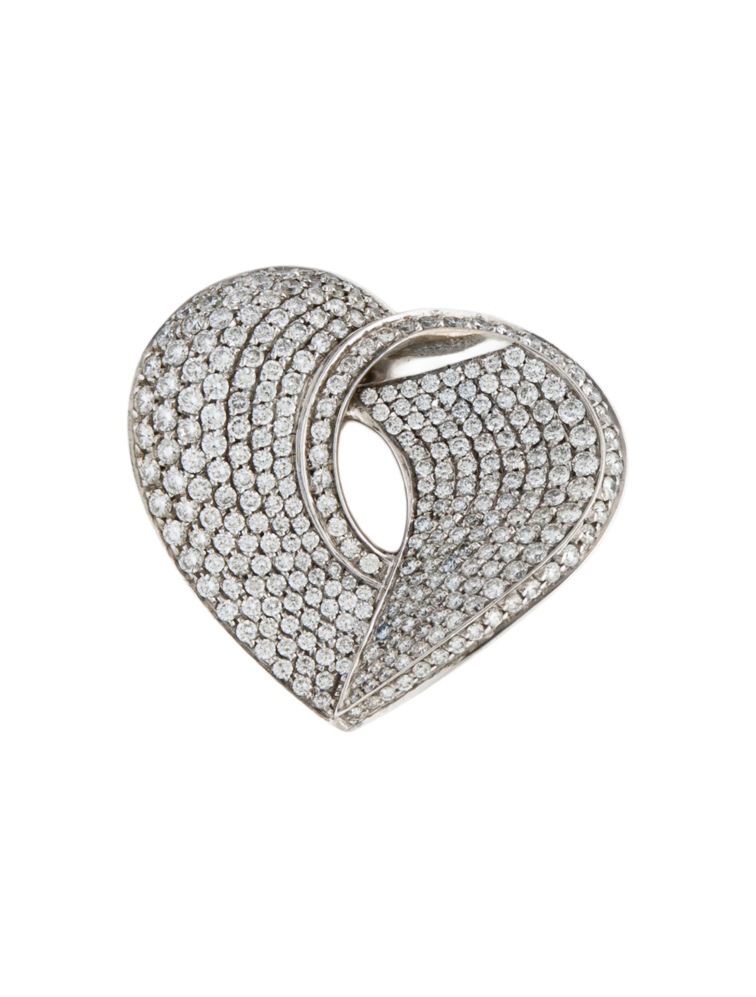 Necklace 18K Diamond Heart Pendant