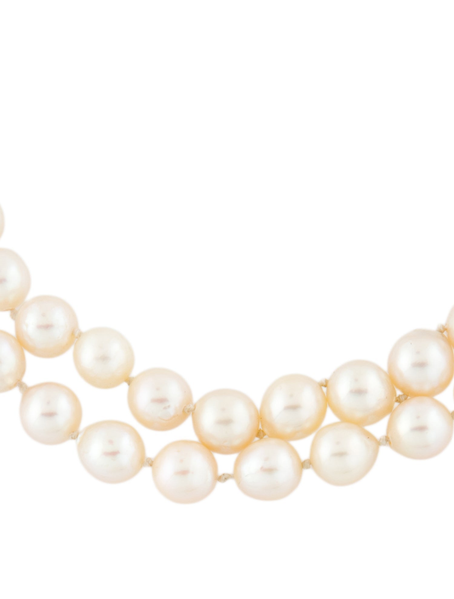 Necklace 14K Pearl Double Strand Necklace