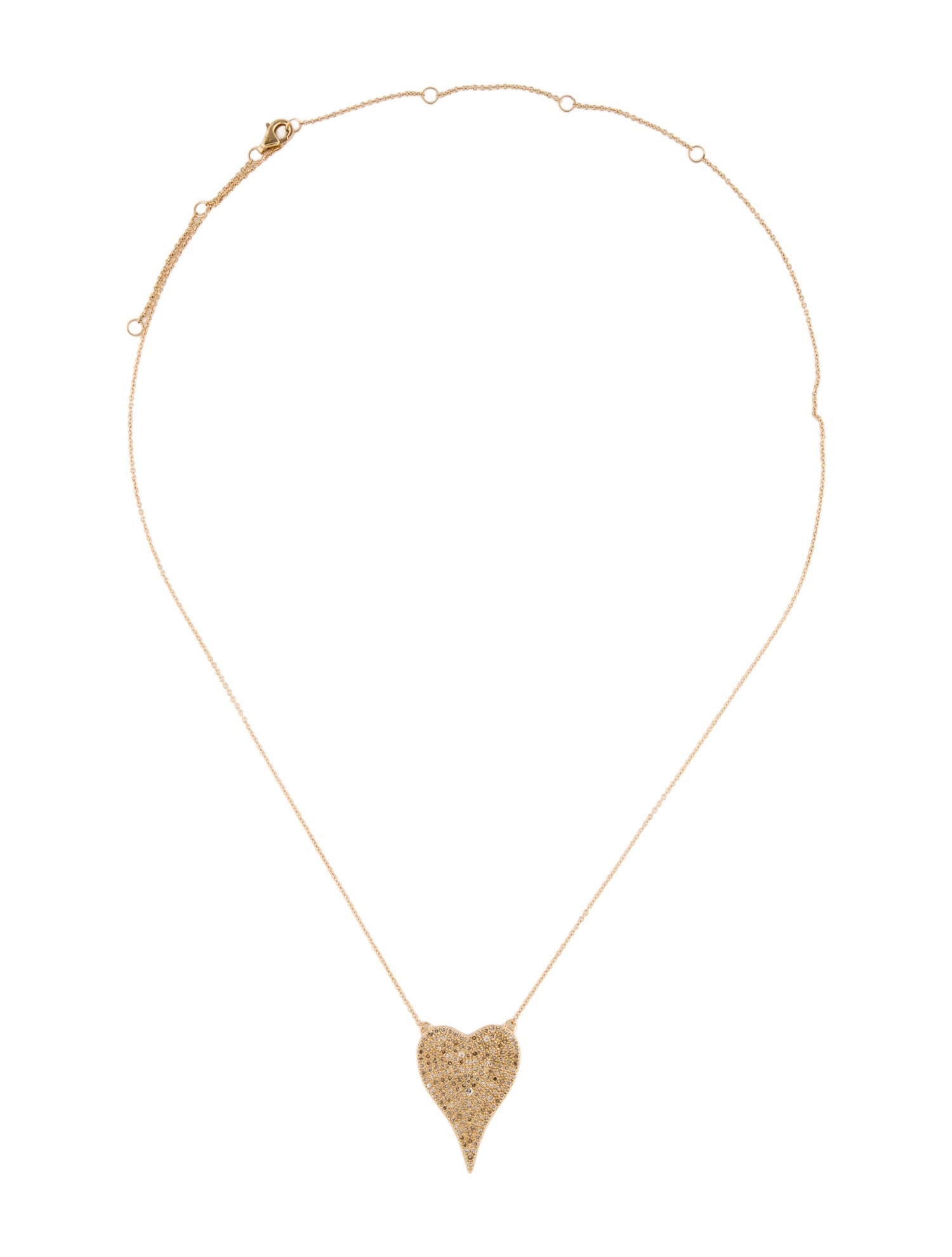 Necklace 14K Diamond Heart Pendant