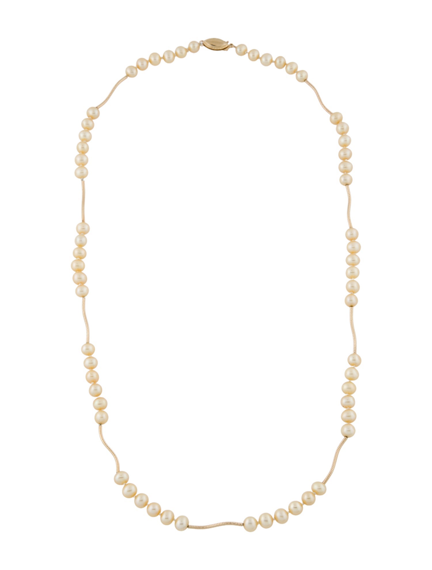 Necklace 14K Pearl Bead Strand